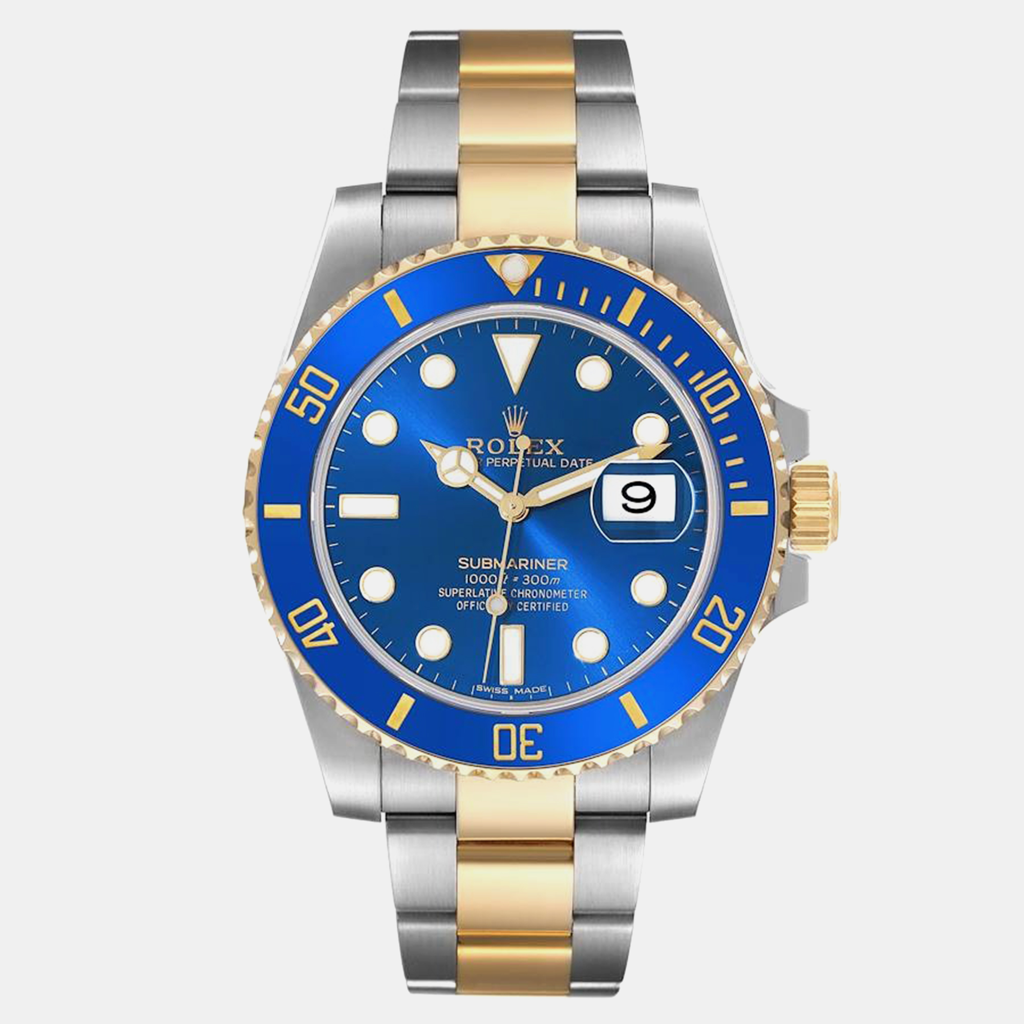

Rolex Submariner Steel Yellow Gold Blue Dial Men's Watch 116613 40 mm