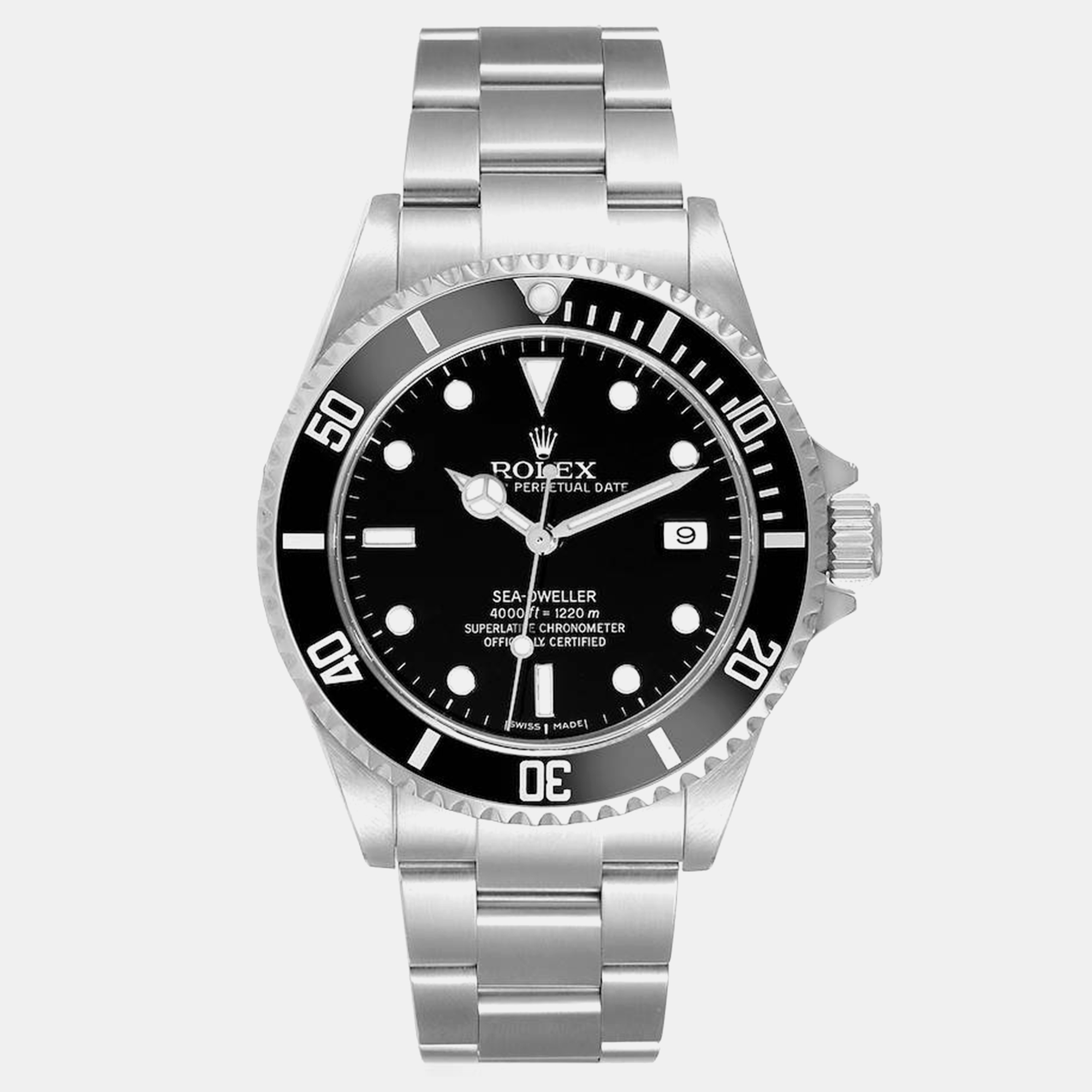 

Rolex Seadweller 4000 Black Dial Steel Men's Watch 40 mm