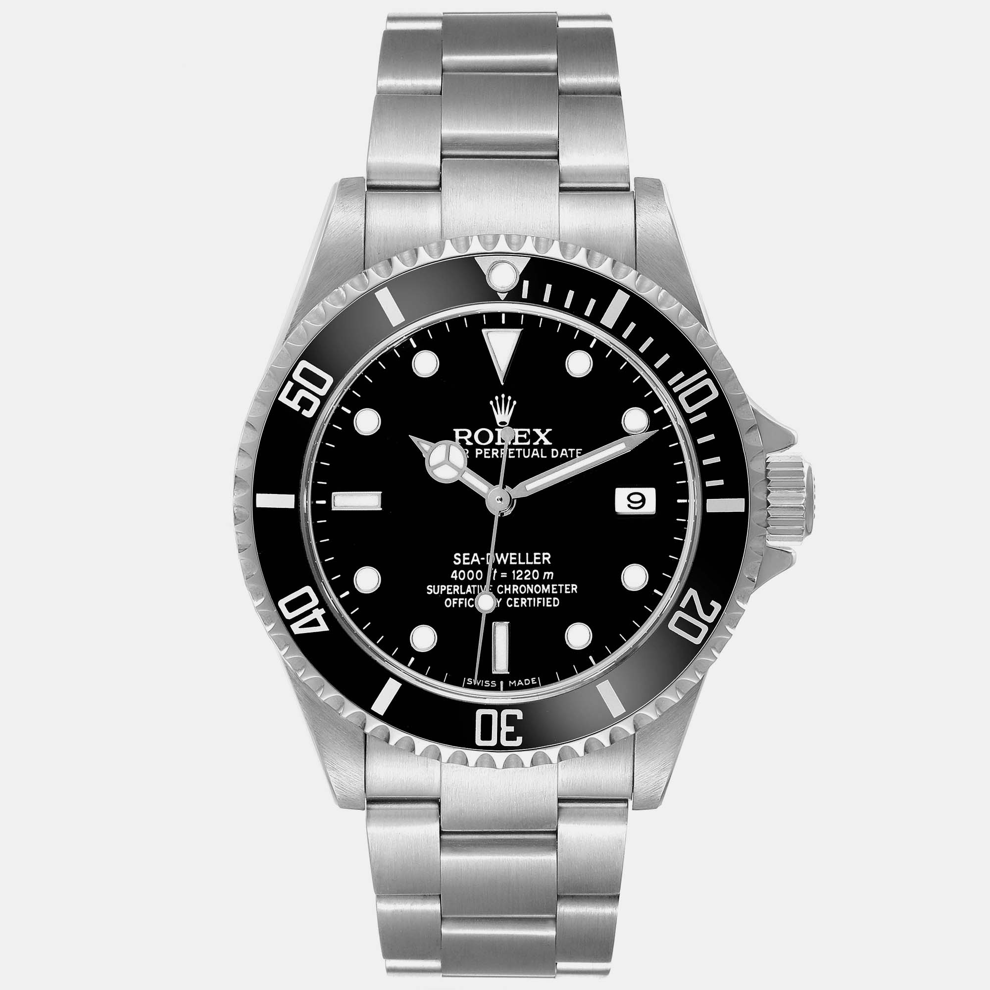 

Rolex Seadweller 4000 Black Dial Steel Men's Watch 16600 40 mm