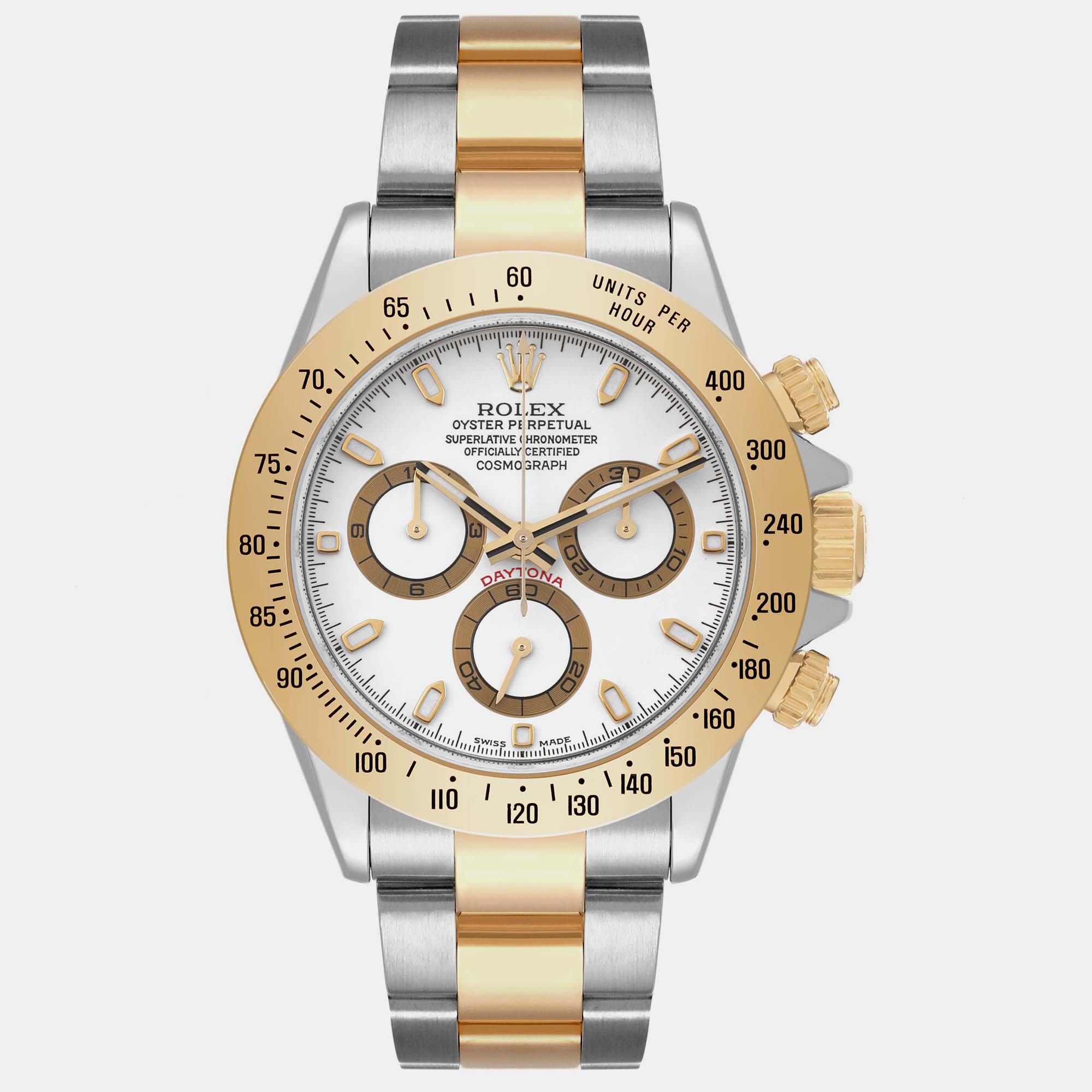 

Rolex Daytona Steel Yellow Gold White Dial Men's Watch 116523 40 mm