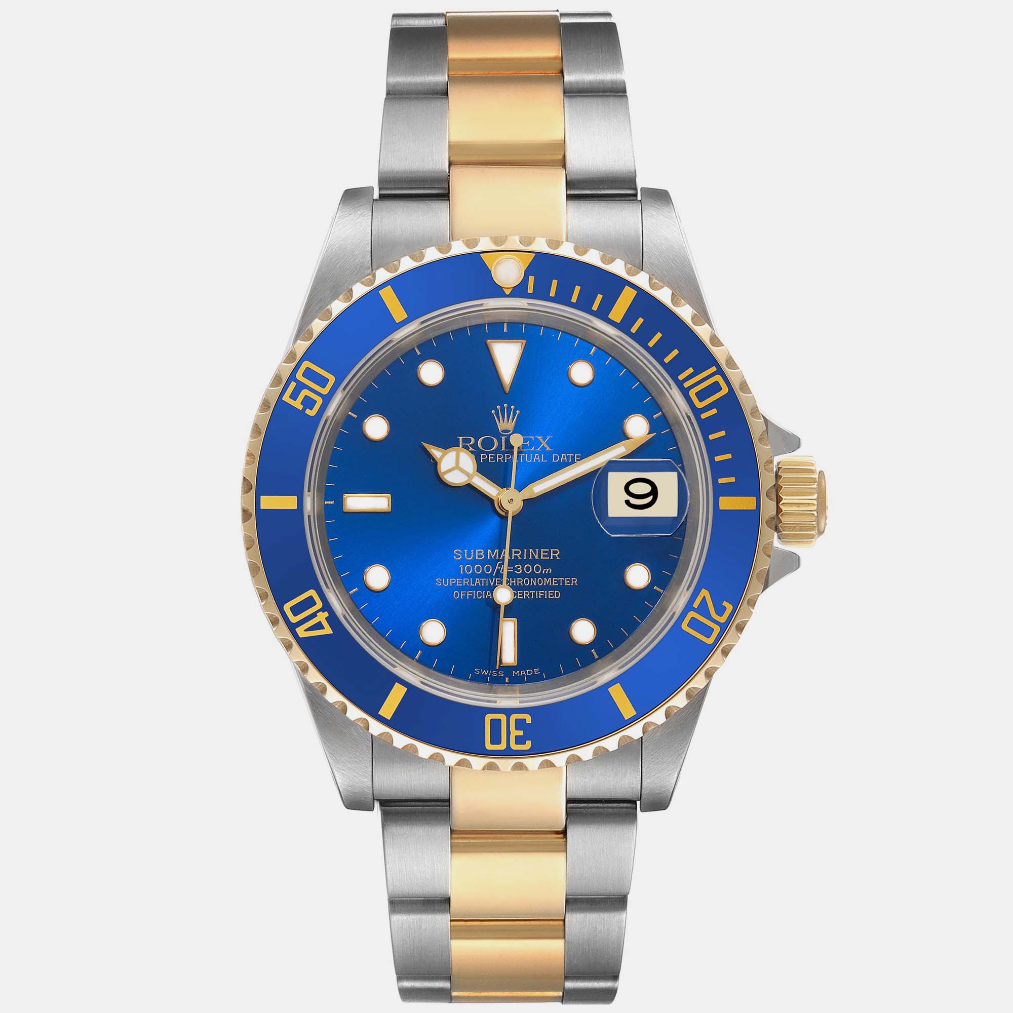 

Rolex Submariner Blue Dial Steel Yellow Gold Men's Watch 40 mm