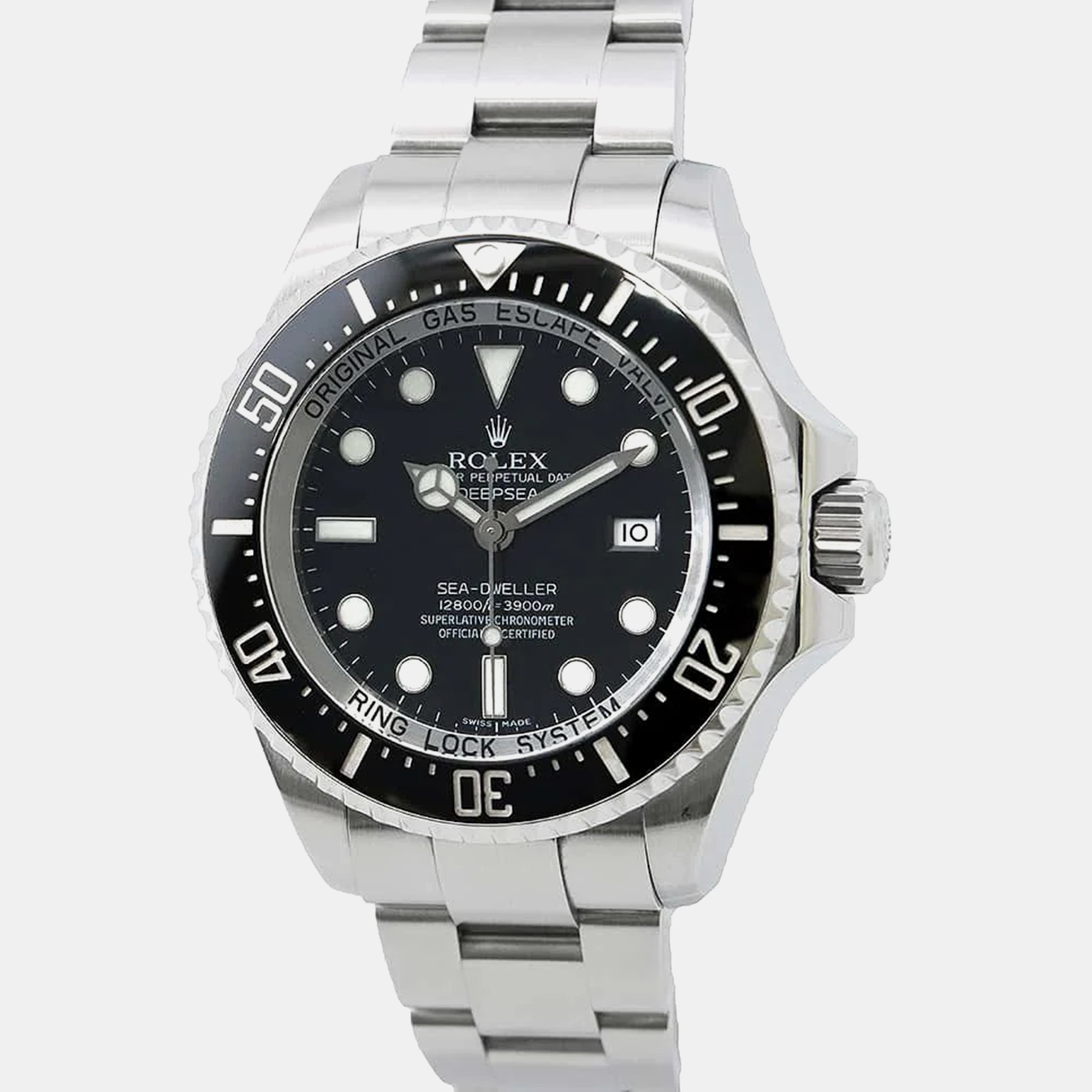 

Rolex Black Stainless Steel Sea-Dweller 116660 Automatic Men's Wristwatch 44 mm