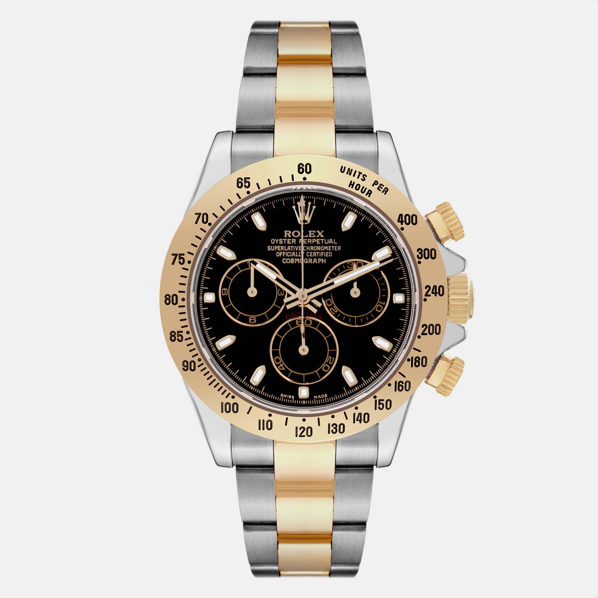 

Rolex Daytona Steel Yellow Gold Black Dial Men's Watch 40.0 mm