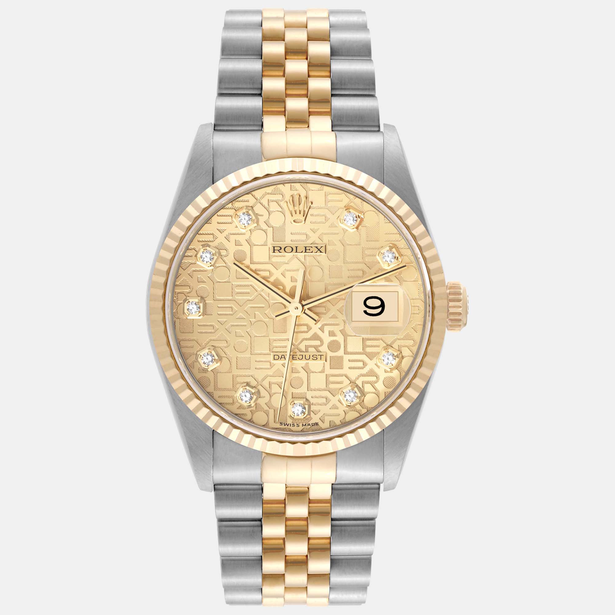 

Rolex Datejust Stainless Steel Yellow Gold Men's Watch 36.0 mm