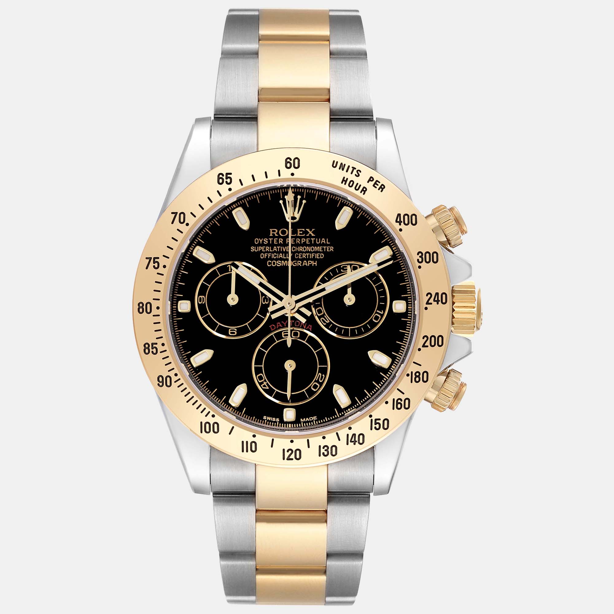 

Rolex Daytona Steel Yellow Gold Black Dial Men's Watch 116523 40 mm