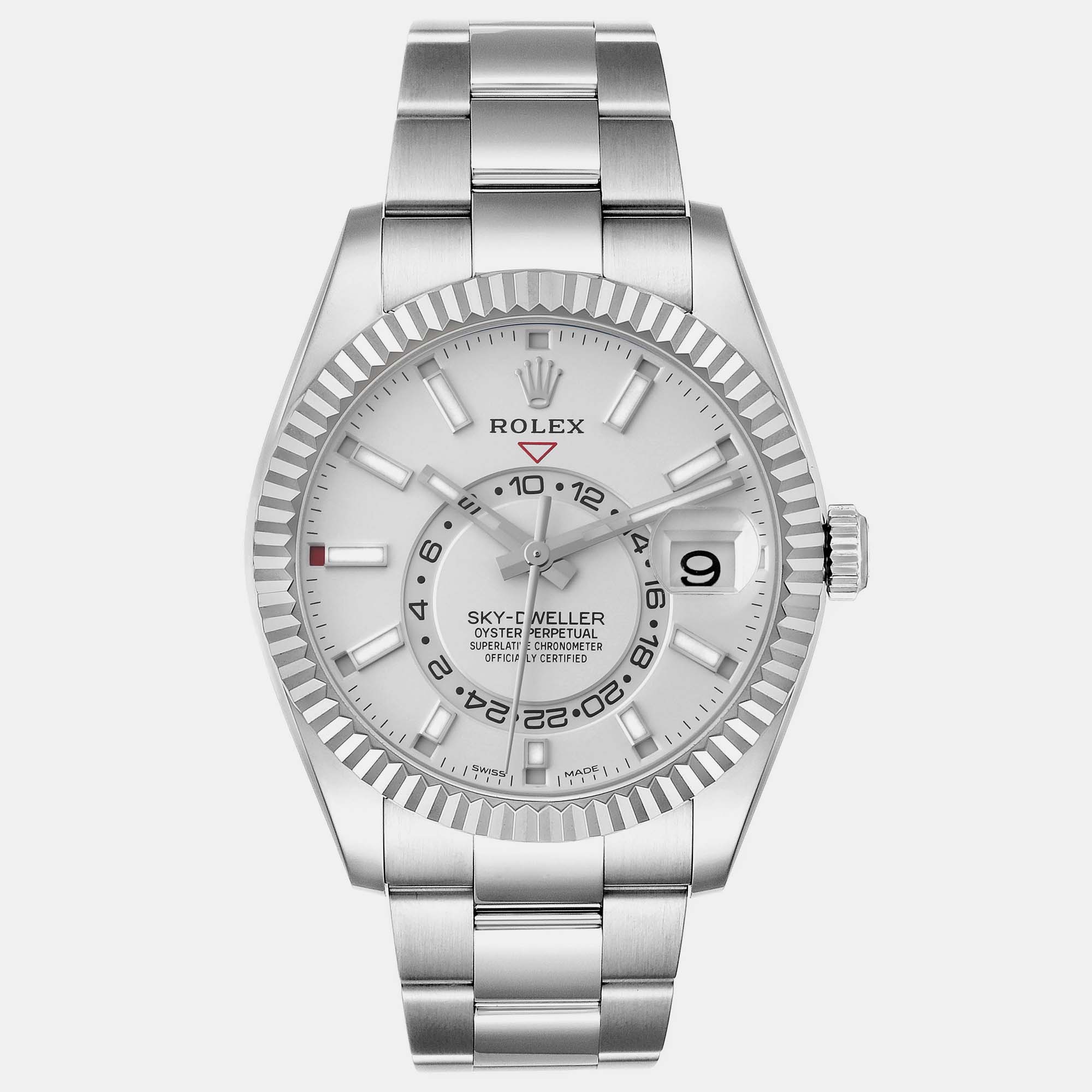 

Rolex Sky-Dweller Steel White Gold Men's Watch 326934 42 mm