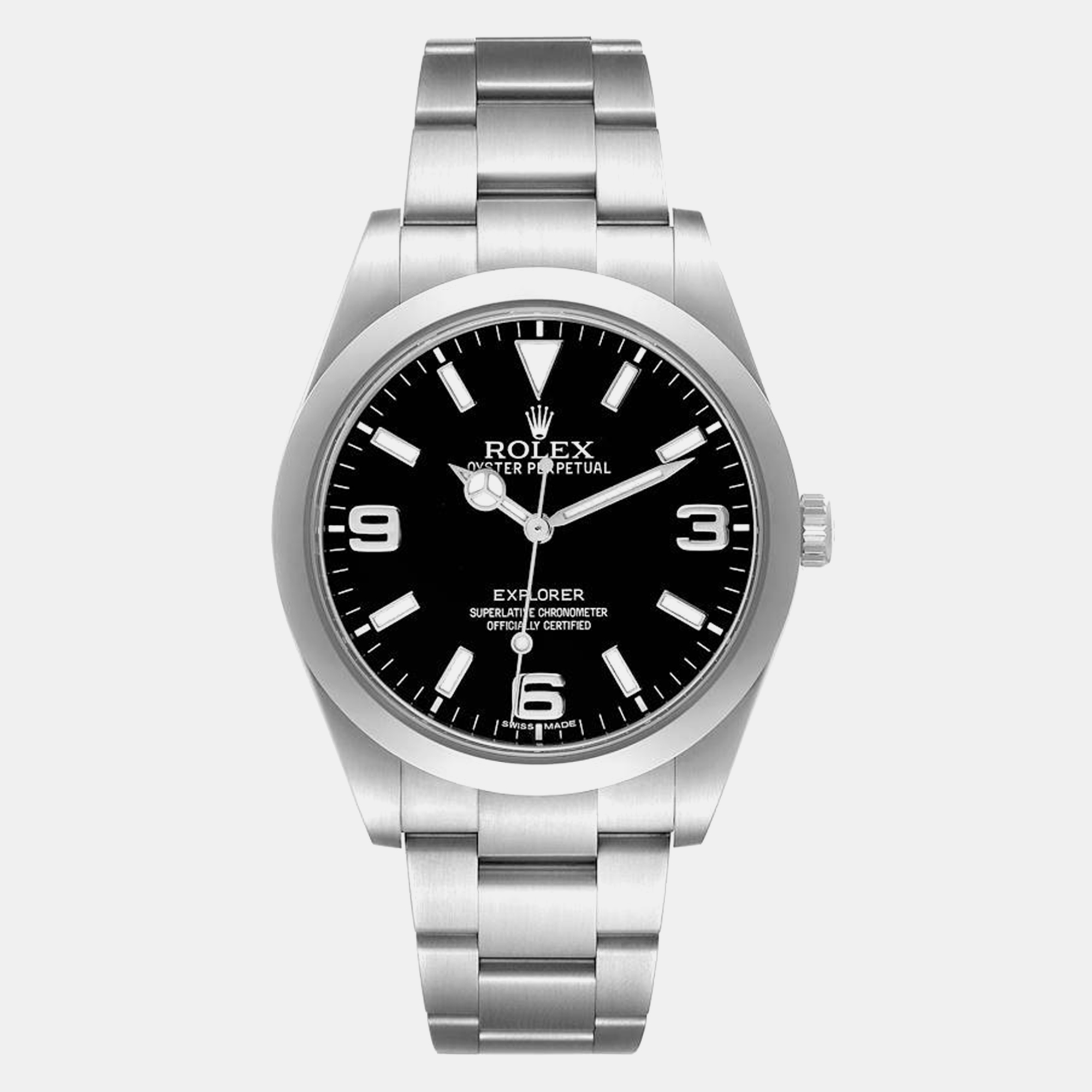 

Rolex Explorer I  Black Dial Steel Mens Watch 214270