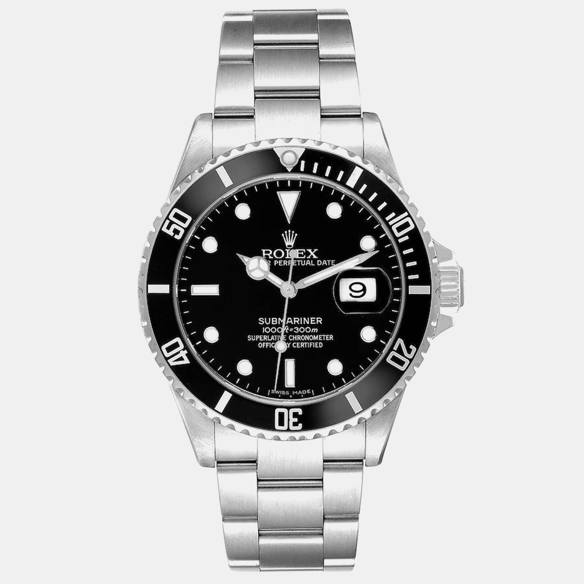 

Rolex Submariner Date Black Dial Steel Men's Watch 16610 40 mm