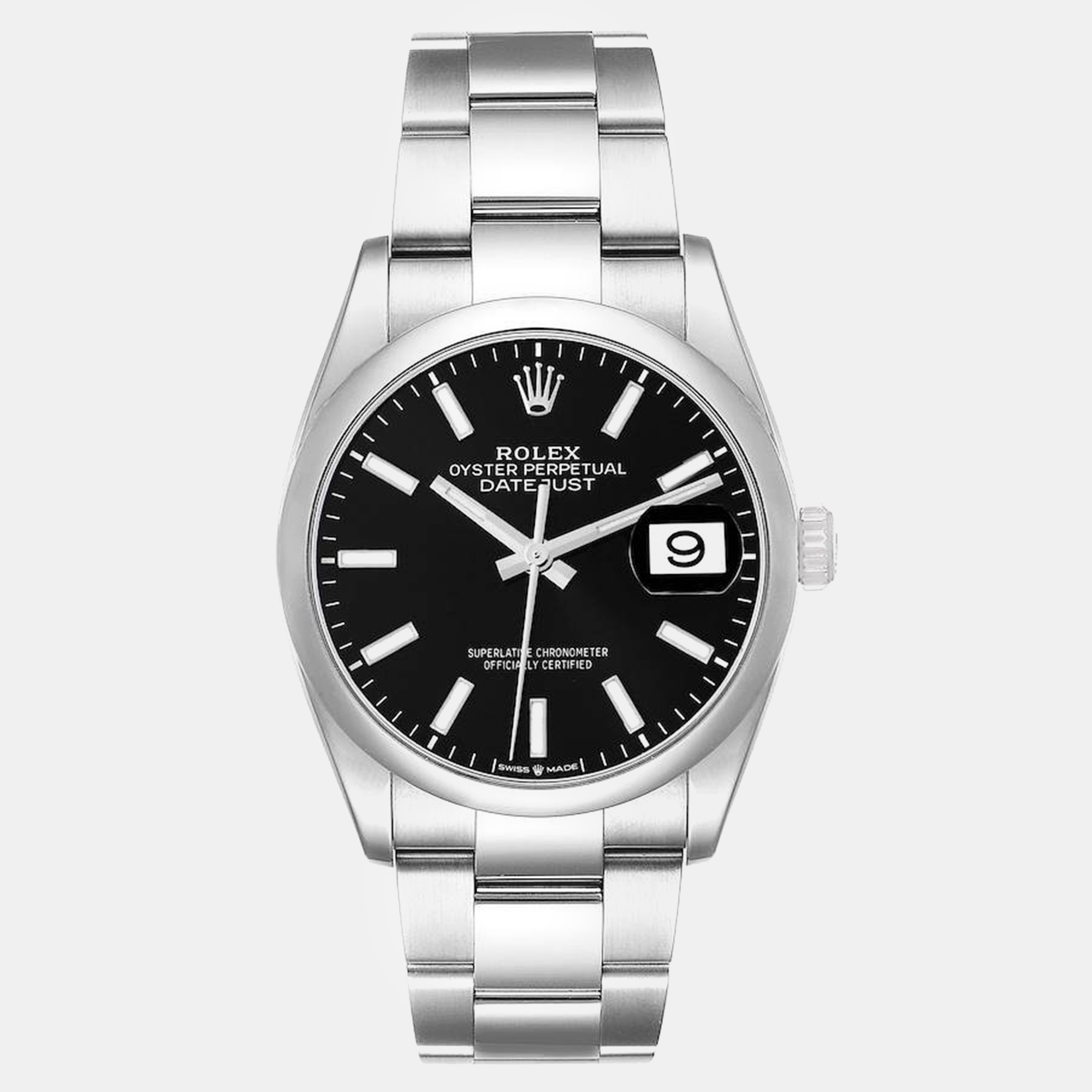 

Rolex Datejust Black Dial Steel Men's Watch 126200 36 mm