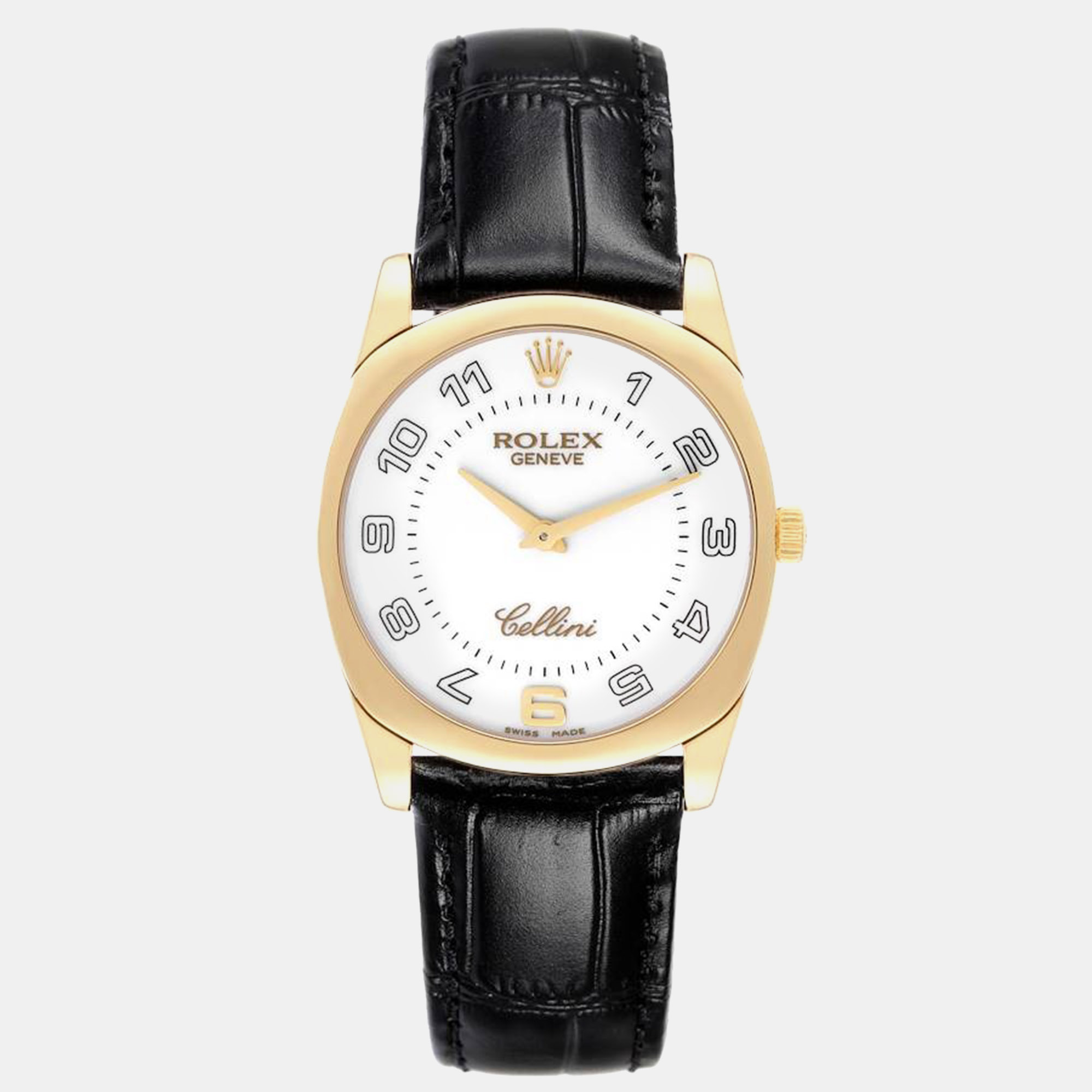 

Rolex Cellini Danaos Yellow Gold White Dial Mens Watch 4233