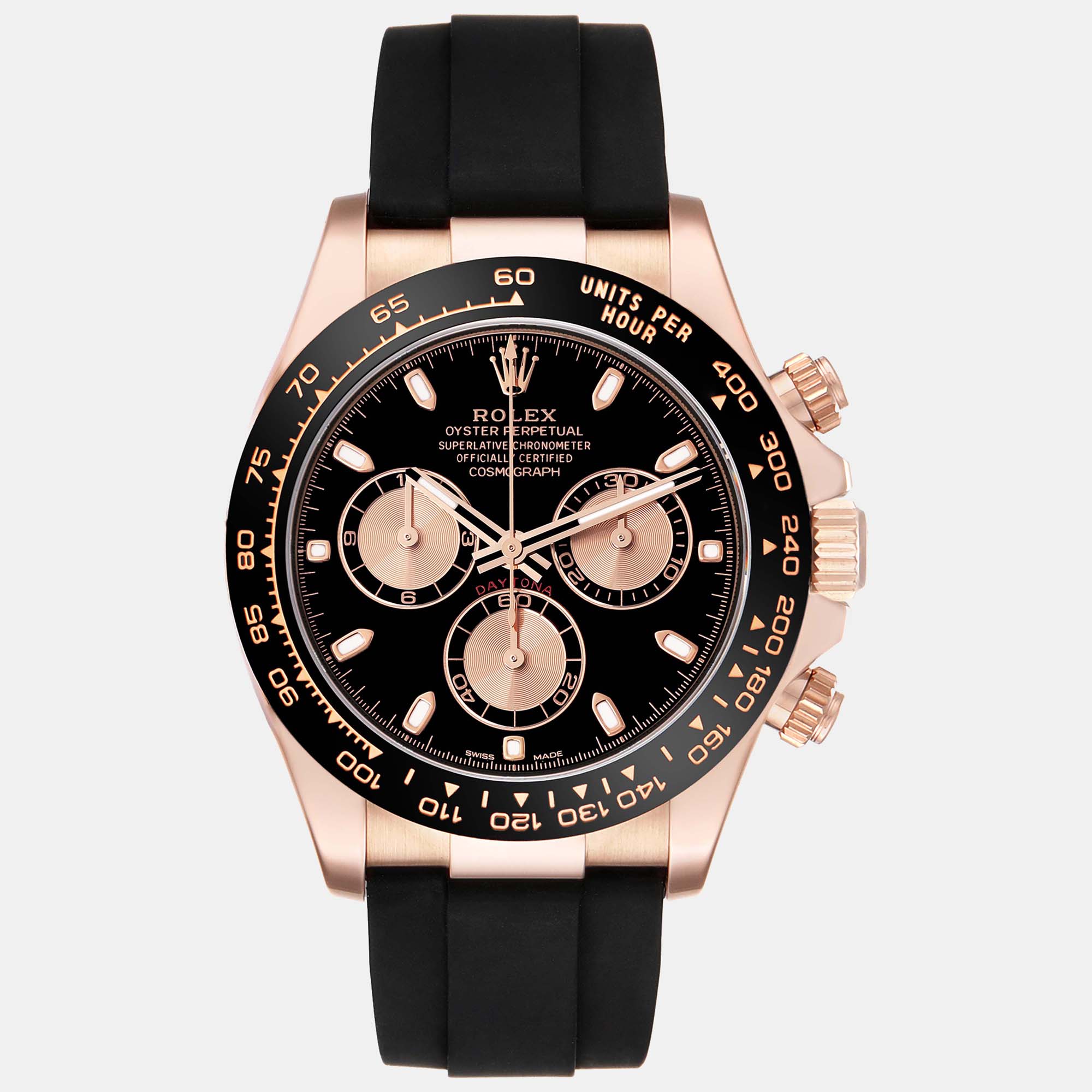 

Rolex Daytona Oysterflex Rose Gold Black Dial Men's Watch 40.0 mm