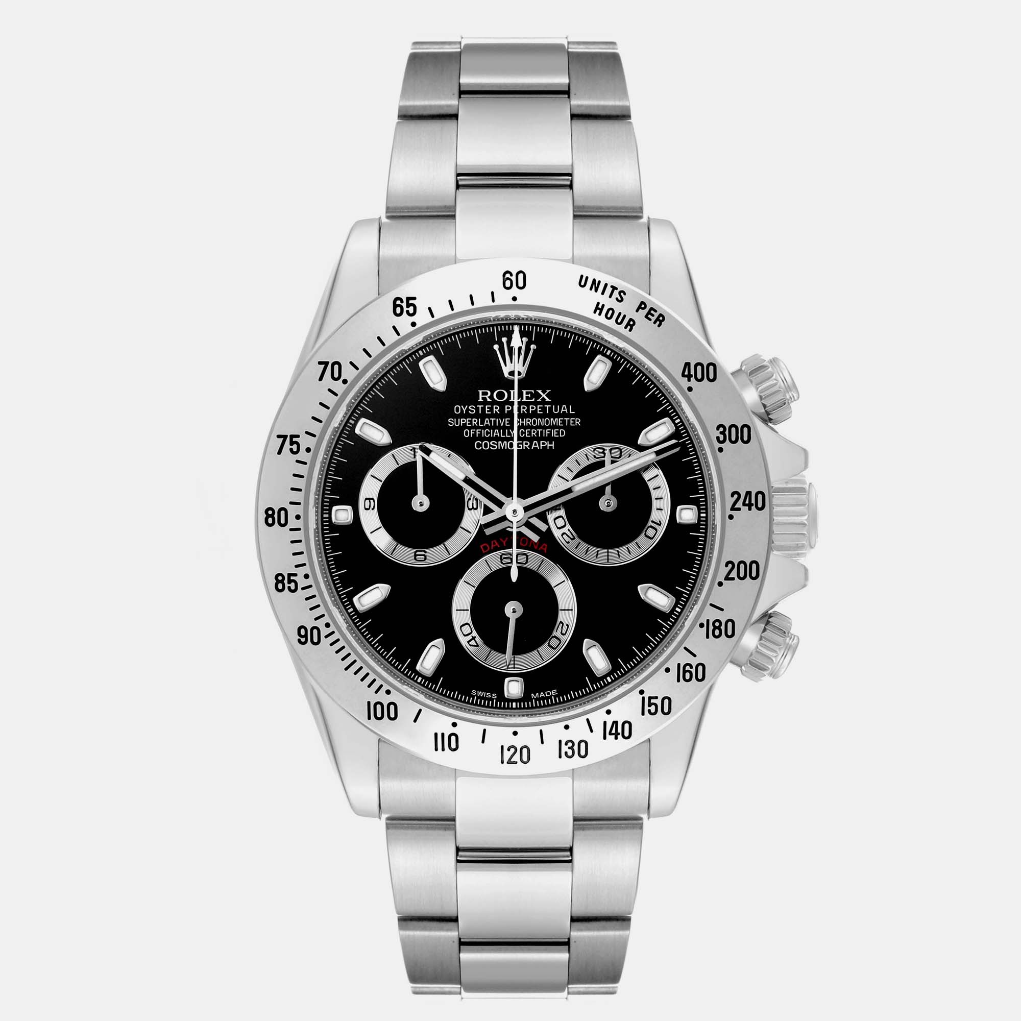 

Rolex Daytona Chronograph Black Dial Steel Men's Watch 116520 40 mm