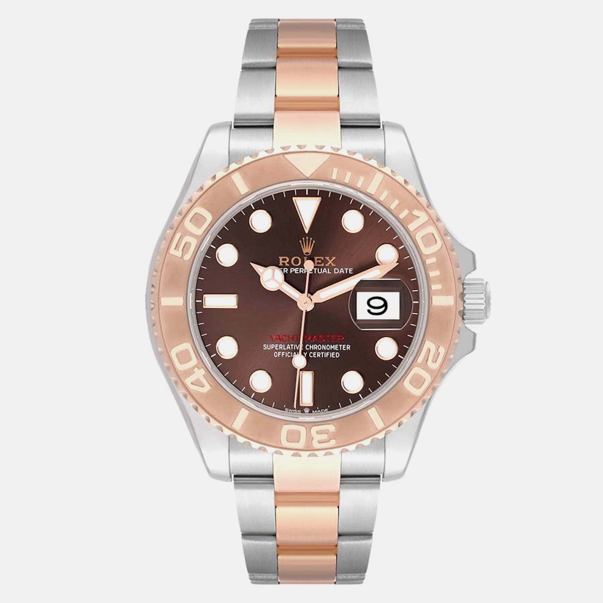 

Rolex Yachtmaster Steel Rose Gold Chocolate Dial Mens Watch 40.0 mm, Brown