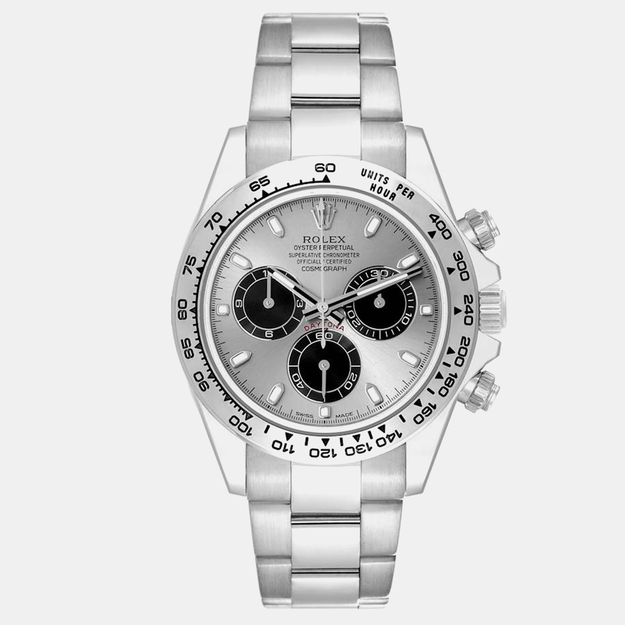 

Rolex Daytona White Gold Silver Dial Men's Watch 116509 40 mm