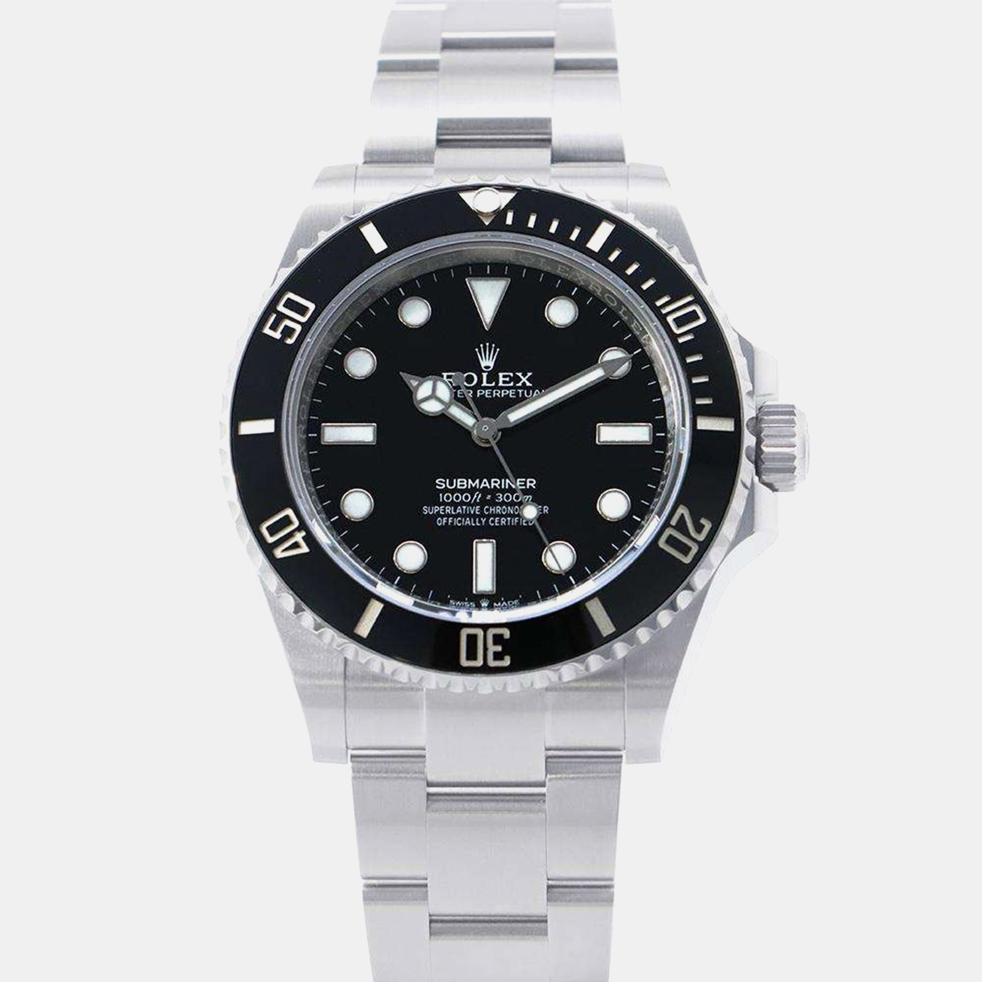 

Rolex Black Dial Stainless Steel Submariner non-date Watch