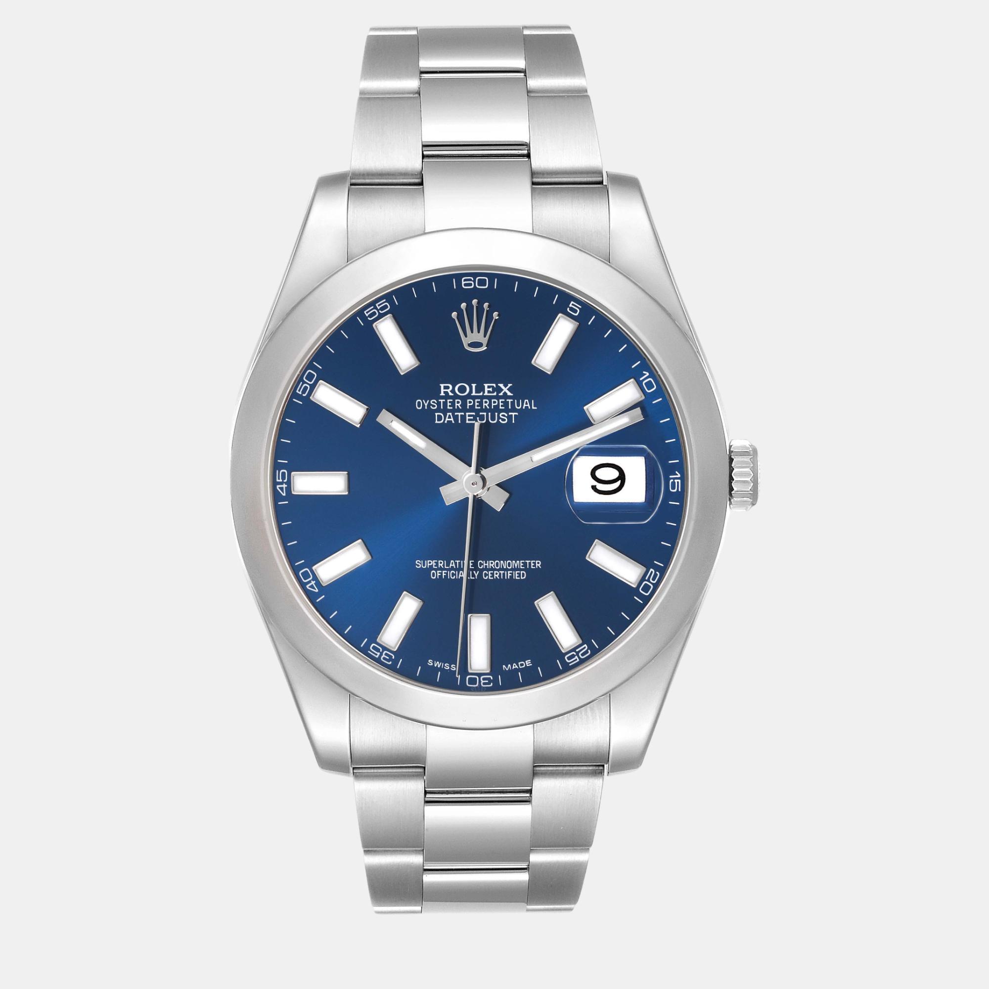 

Rolex Datejust II  Blue Dial Steel Men's Watch 116300