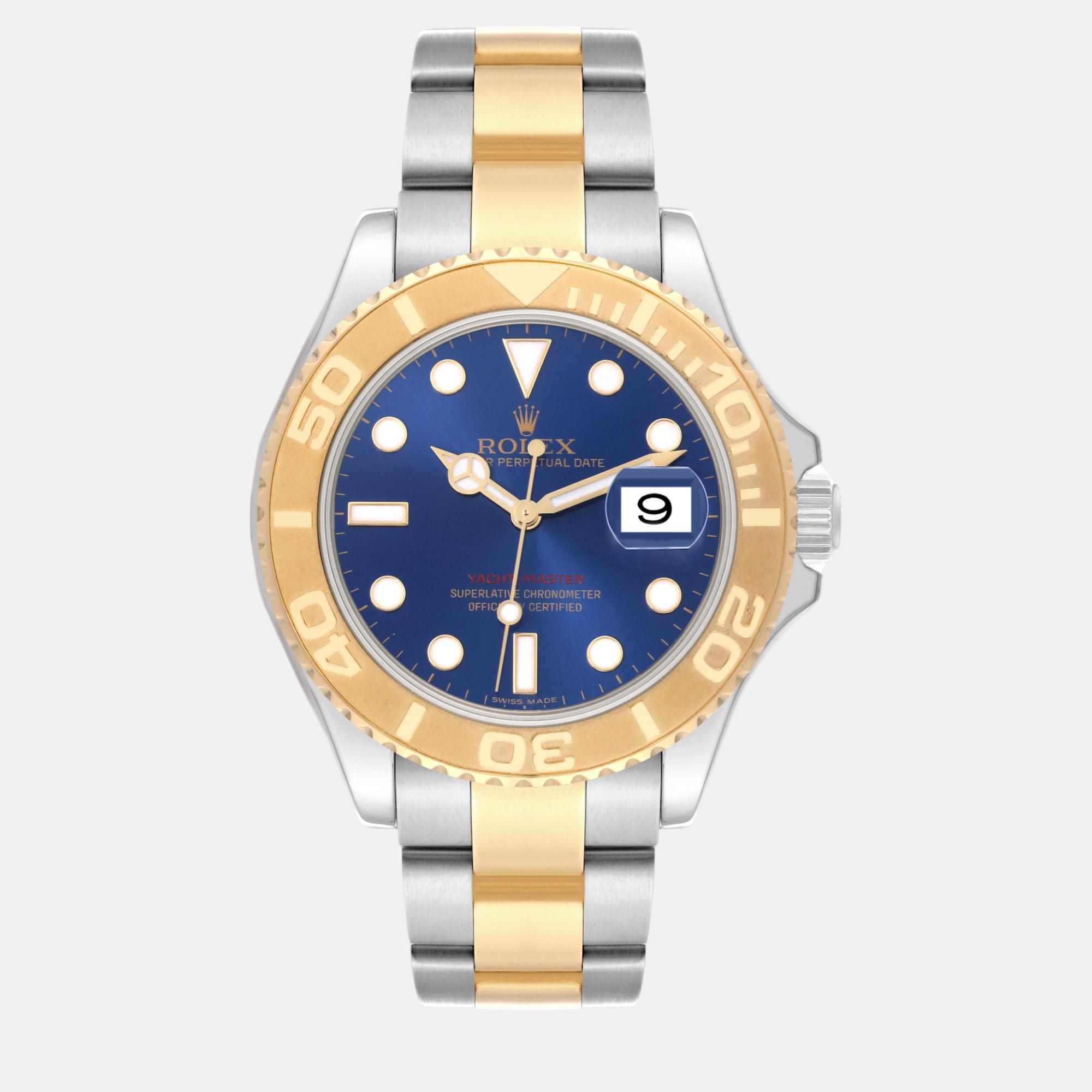 

Rolex Yachtmaster  Steel Yellow Gold Blue Dial Men's Watch 16623