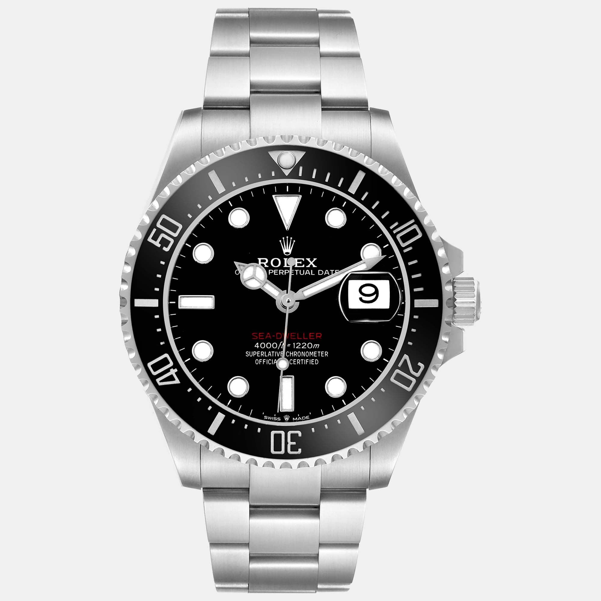 Pre-owned Rolex Seadweller 50th Anniversary Steel Men's Watch 43.0 Mm In Black