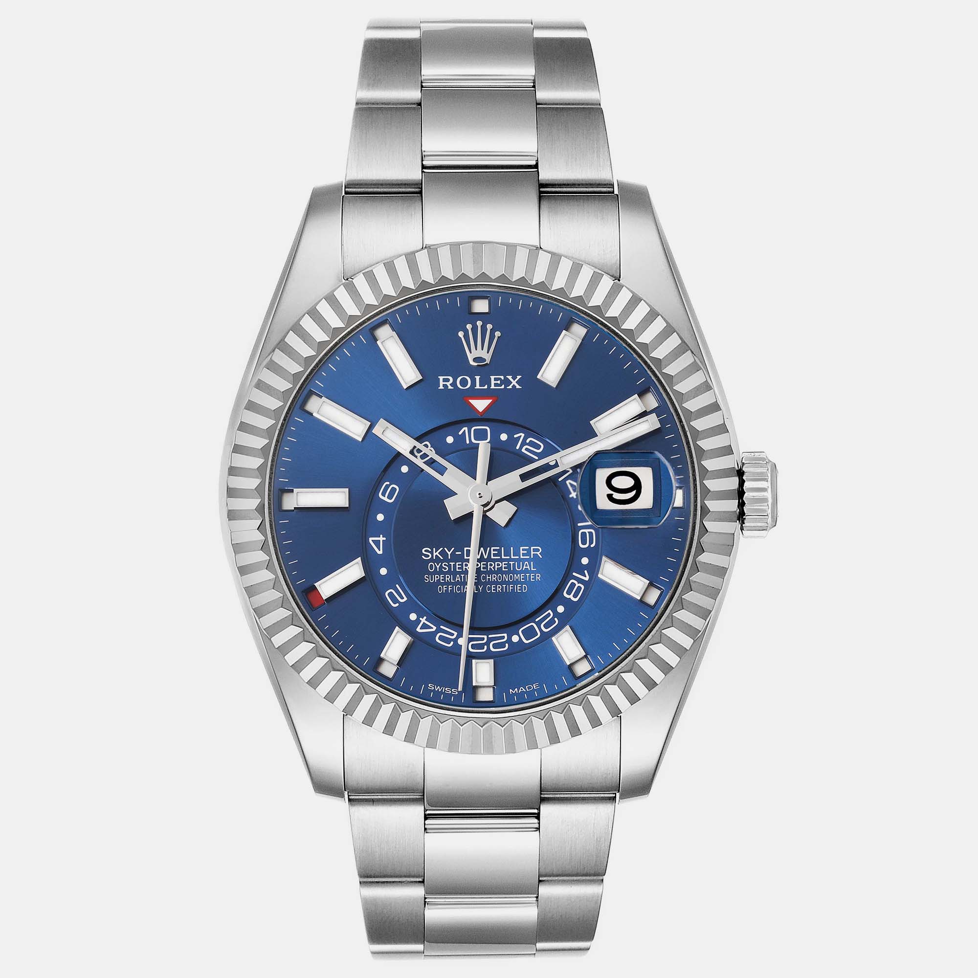 

Rolex Sky-Dweller Blue Dial Steel White Gold Men's Watch 42.0 mm