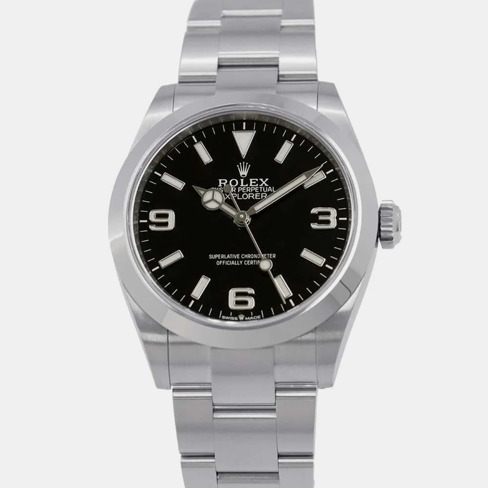

Rolex Black Dial Stainless Steel ExplorerI Wristwatch