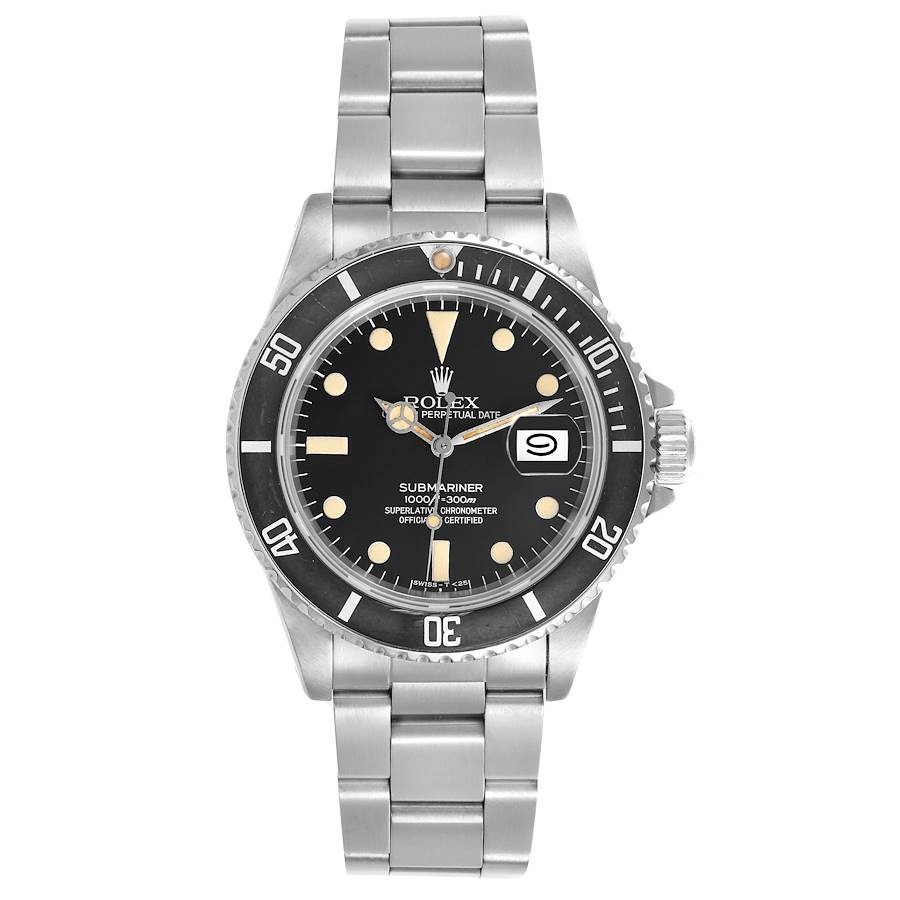 

Rolex Submariner Date 4 Liner Steel Men's Vintage Watch 40.0 mm, Black