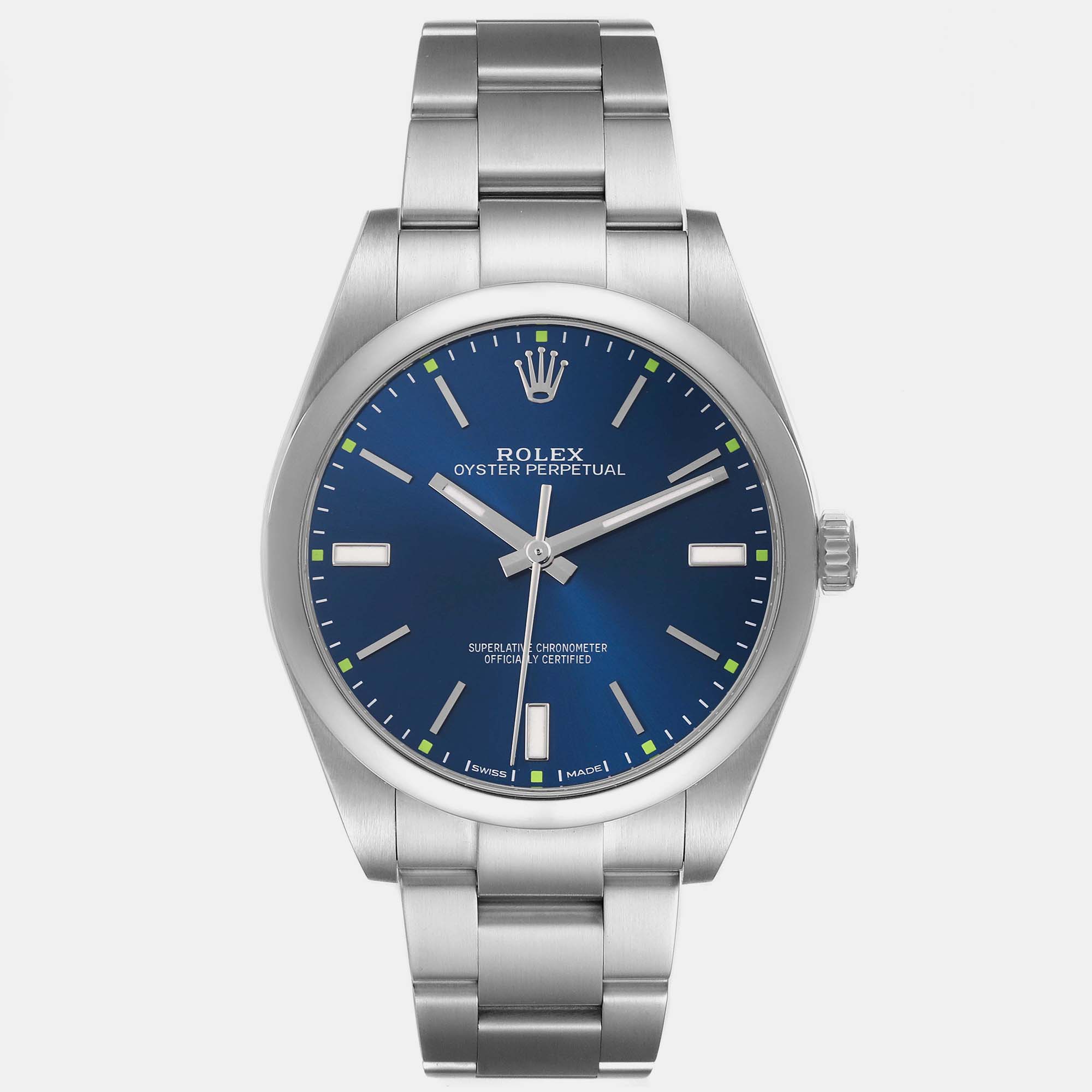 

Rolex Oyster Perpetual Blue Dial Steel Men's Watch 39.0 mm