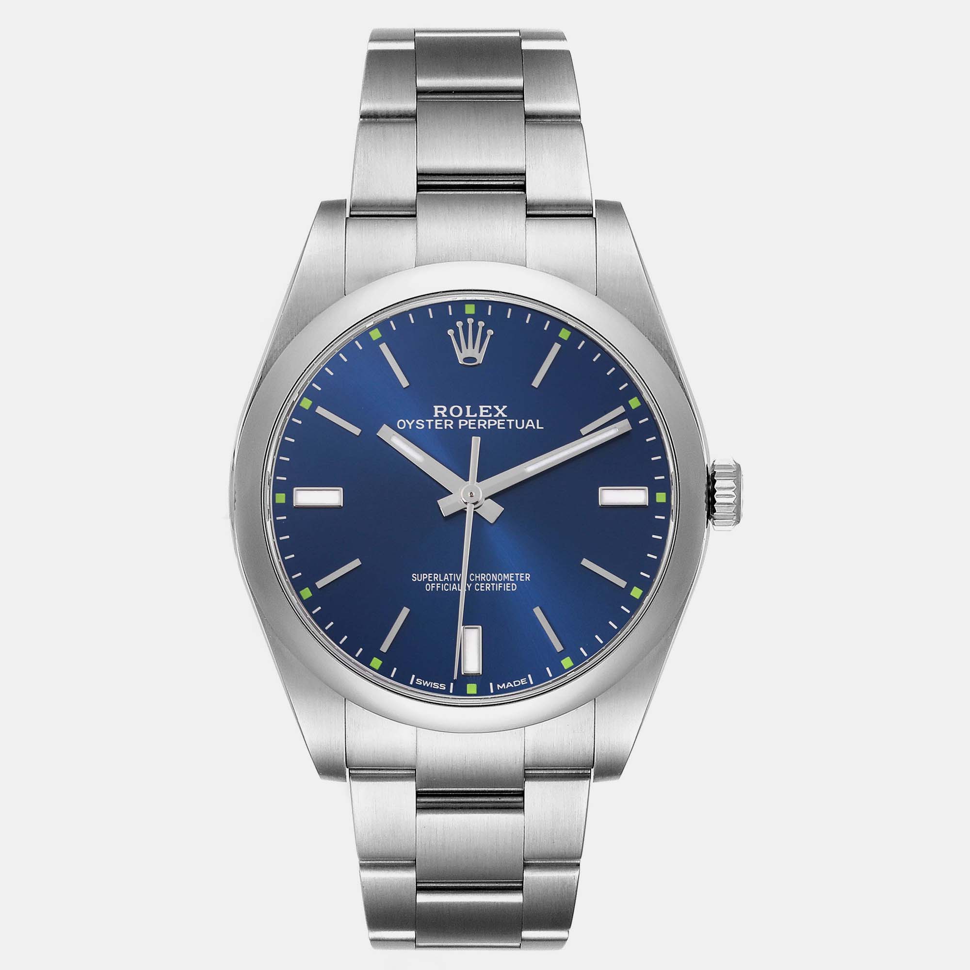 

Rolex Oyster Perpetual Blue Dial Steel Men's Watch 39.0 mm