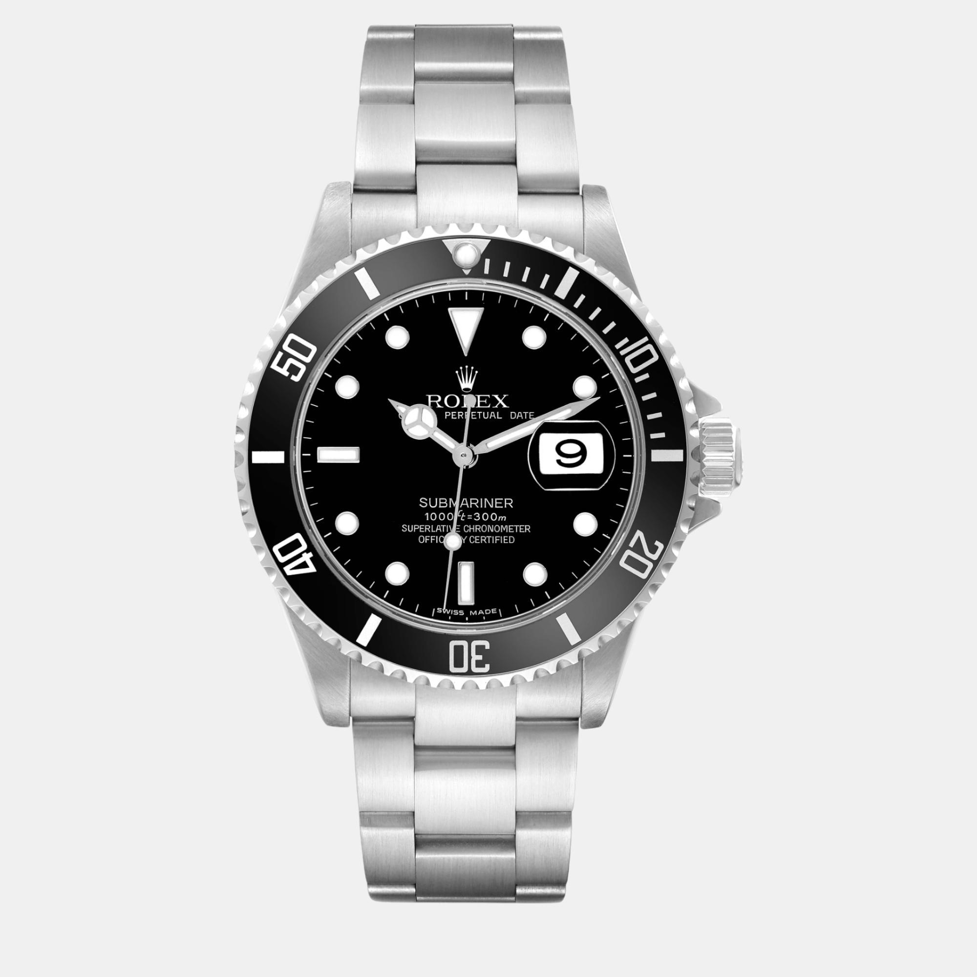 

Rolex Submariner Date Black Dial Steel Men's Watch 40.0 mm