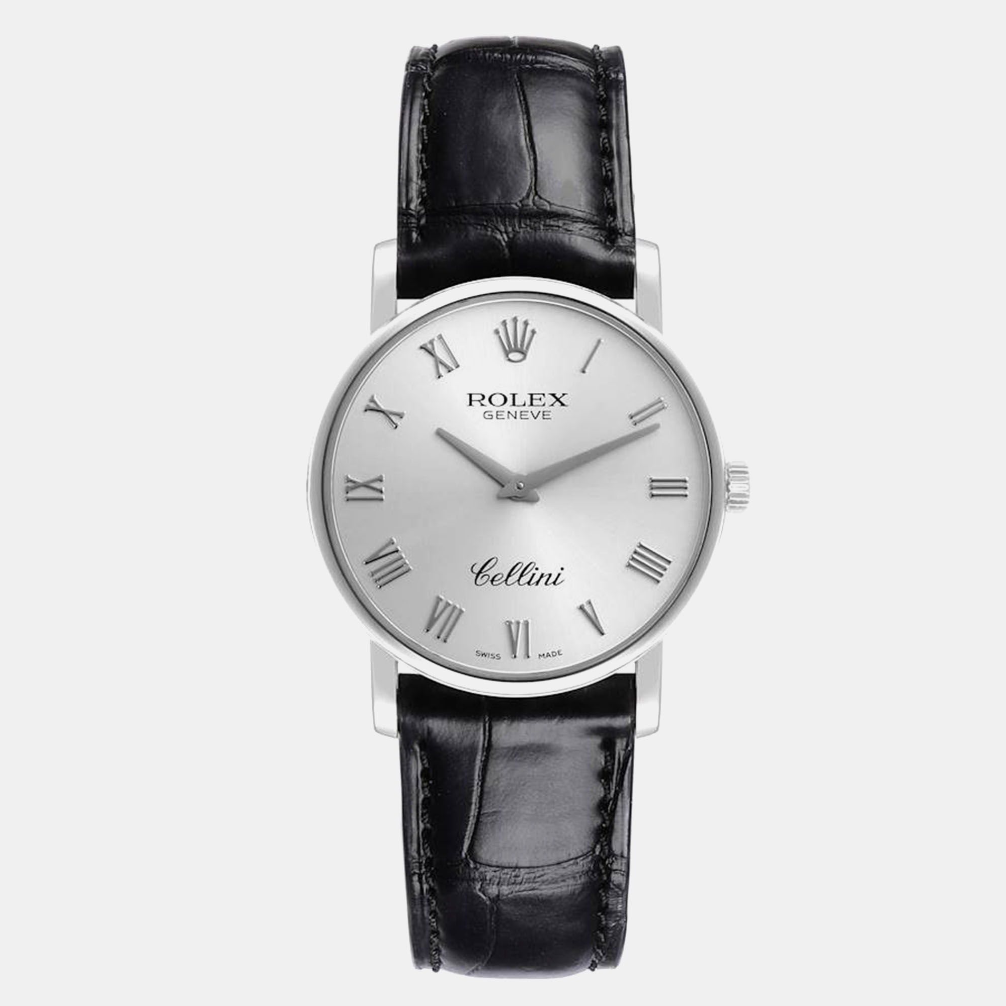 

Rolex Cellini Classic White Gold Silver Dial Men's Watch