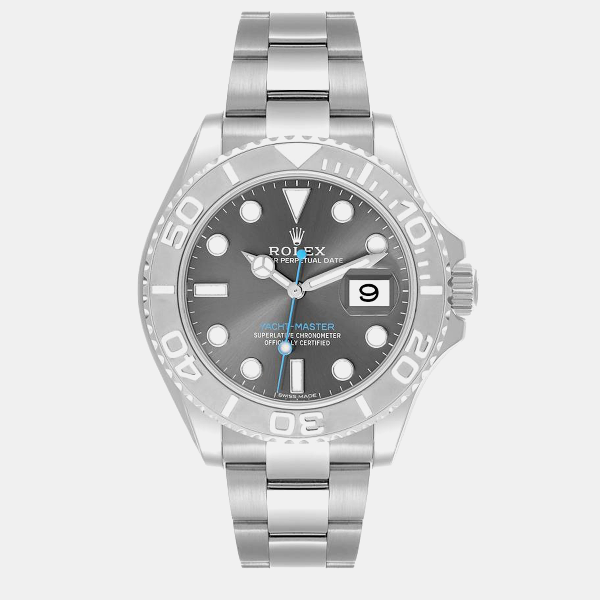 

Rolex Yachtmaster Rhodium Dial Steel Platinum Men's Watch 40.0 mm, Grey