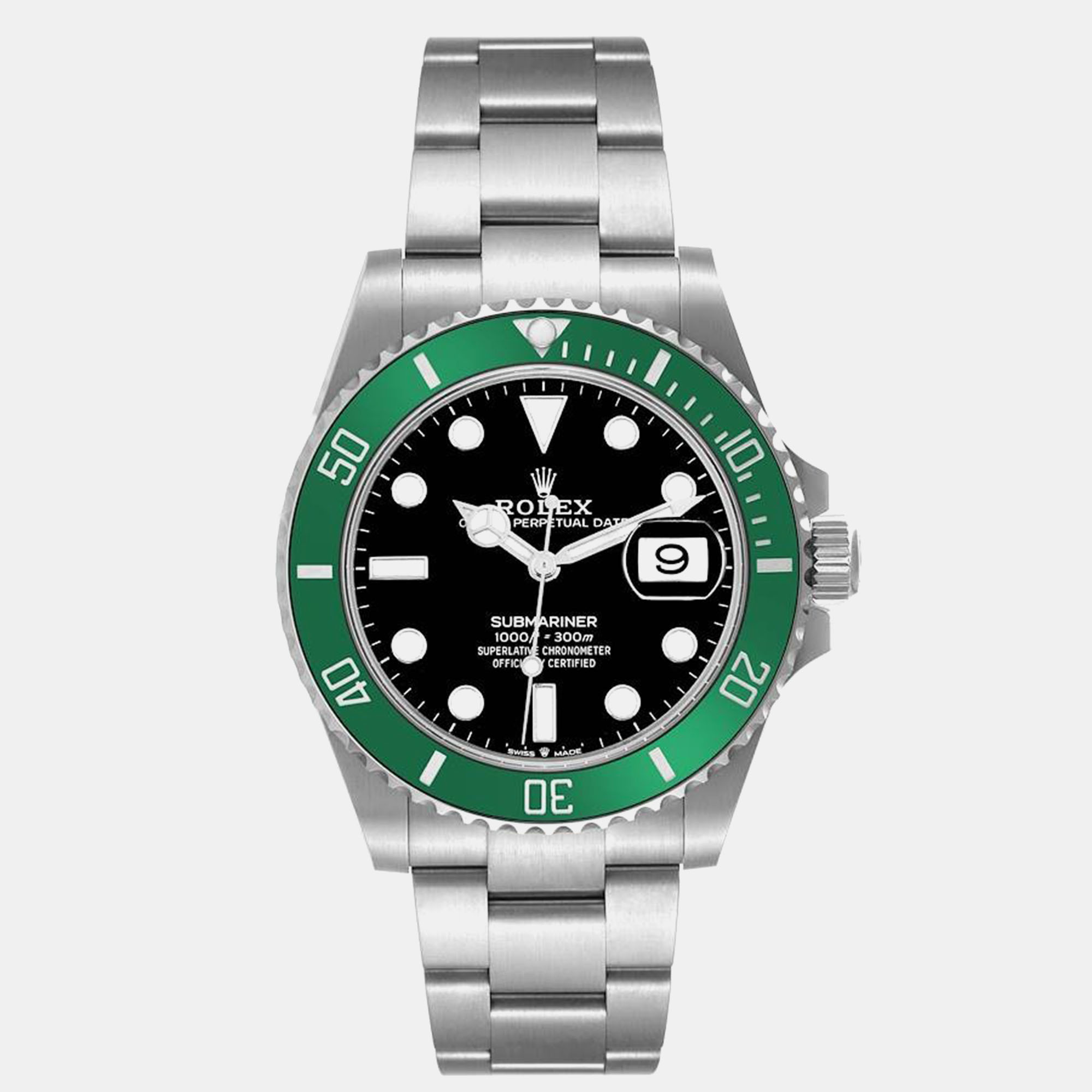 

Rolex Submariner Starbucks Green Bezel Steel Mens Watch 126610LV, Black