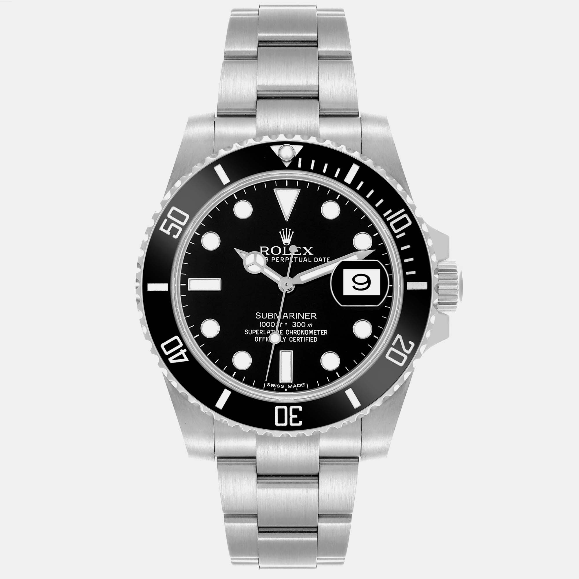 

Rolex Submariner Date Black Dial Steel Mens Watch 116610