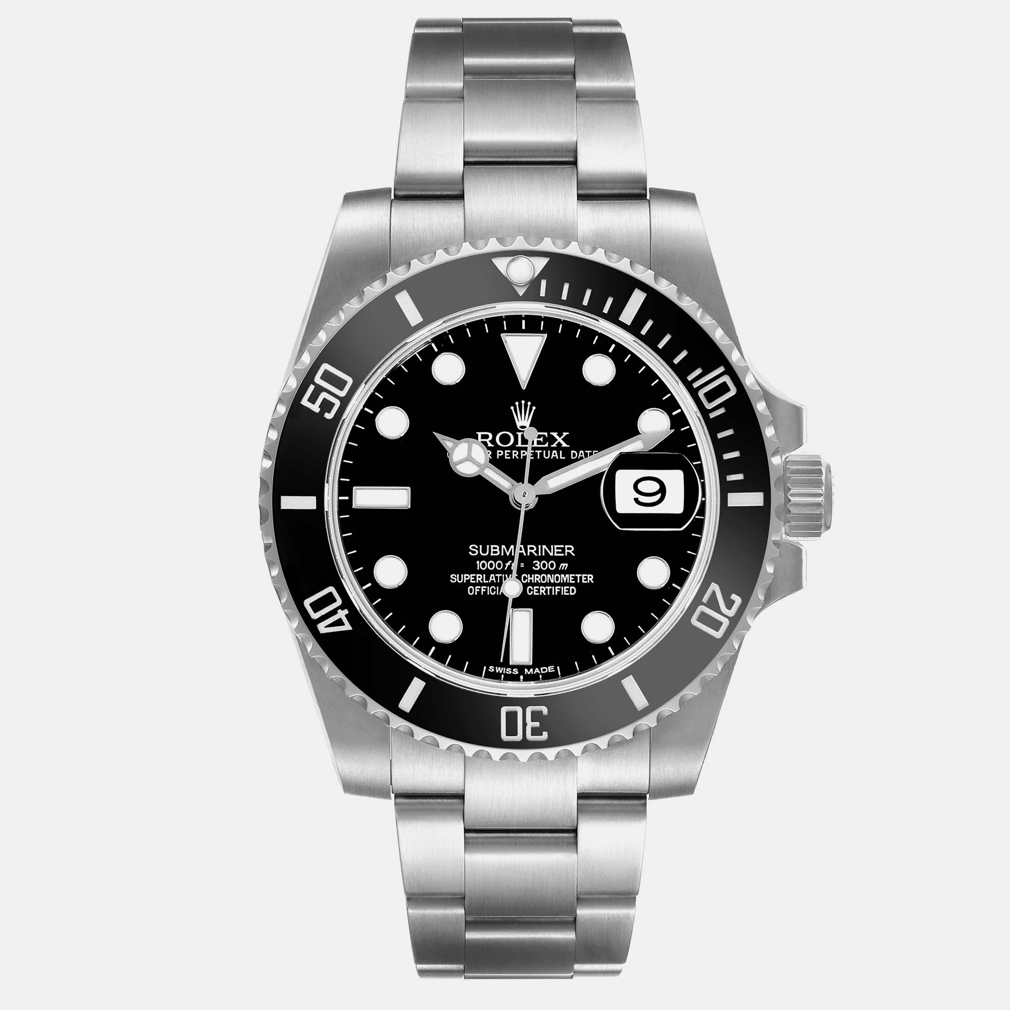 

Rolex Submariner Date Black Dial Steel Mens Watch 116610