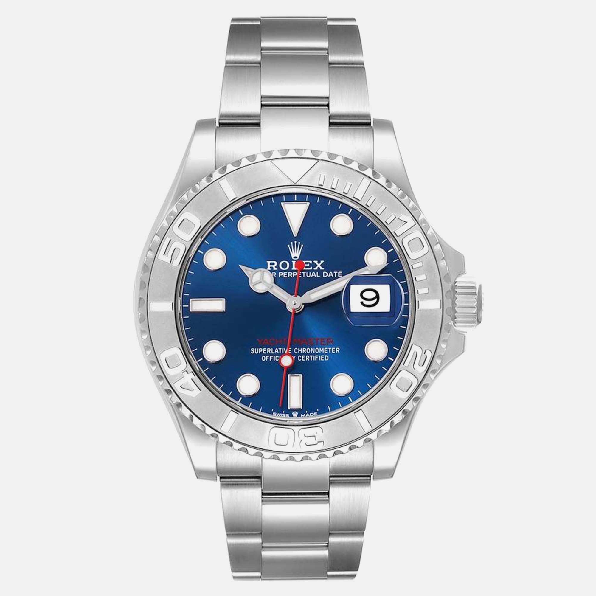 

Rolex Yachtmaster Steel Platinum Blue Dial Men's Watch 126622 40 mm