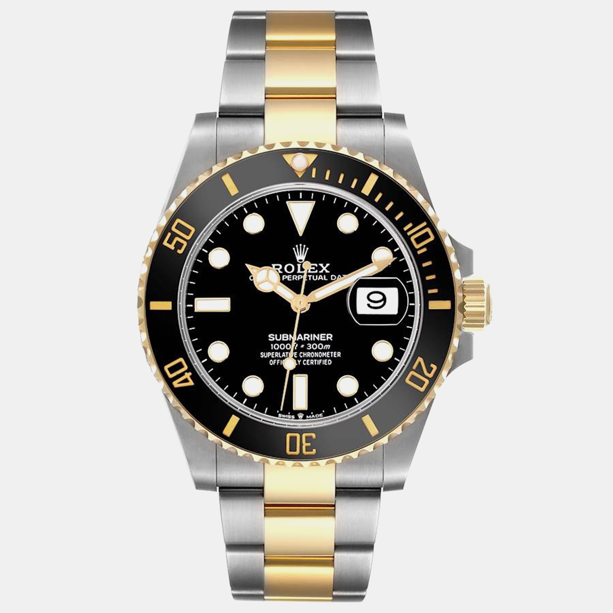 

Rolex Submariner 41 Steel Yellow Gold Mens Watch 126613, Black