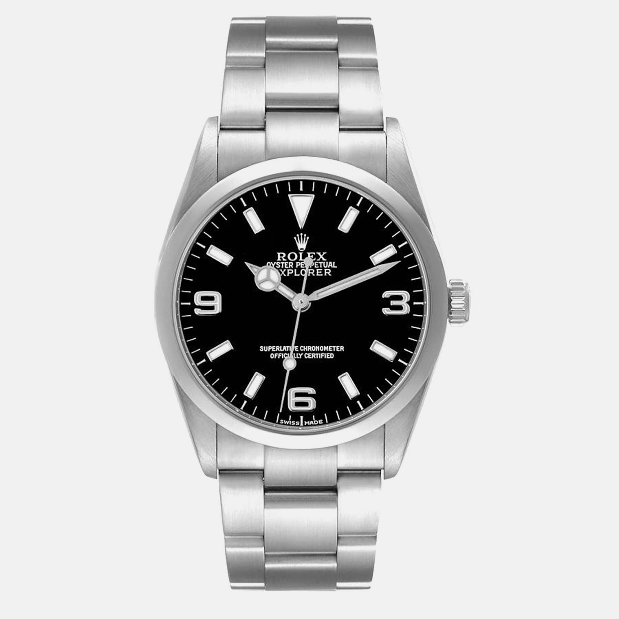 

Rolex Explorer I Black Dial Steel Mens Watch 114270