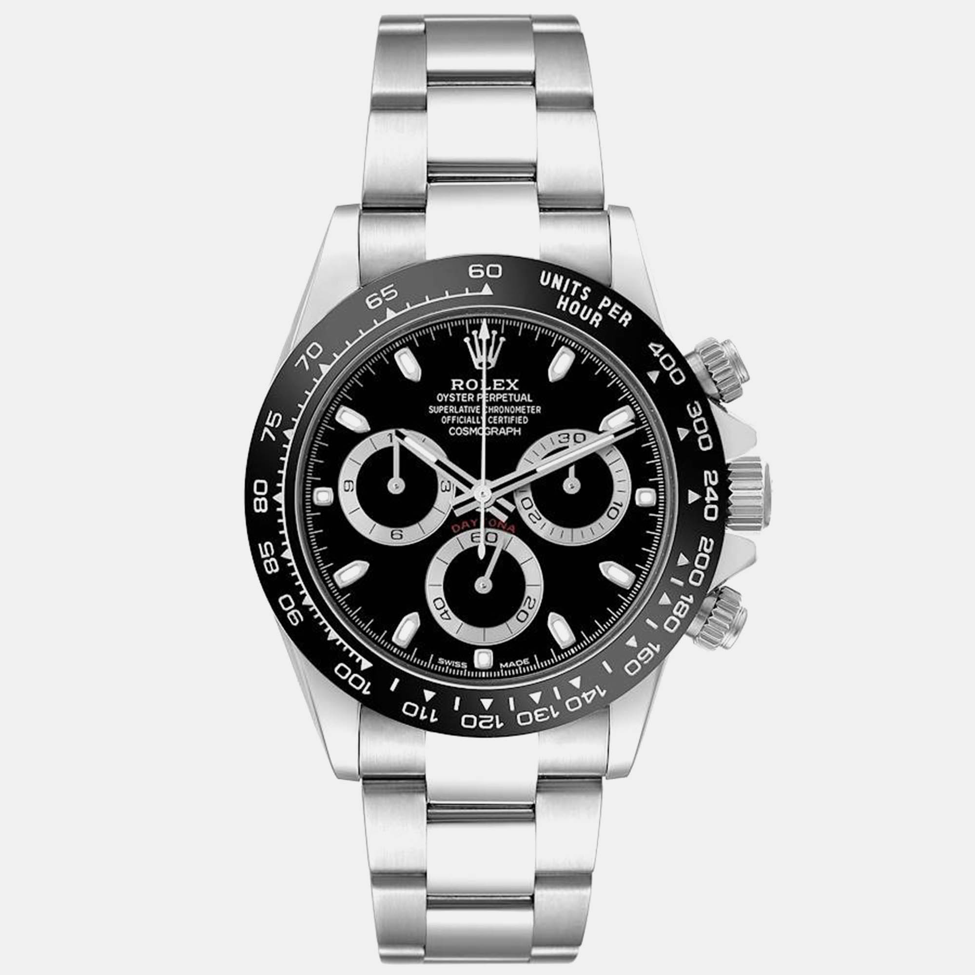

Rolex Daytona Black Dial Steel Mens Watch 116500