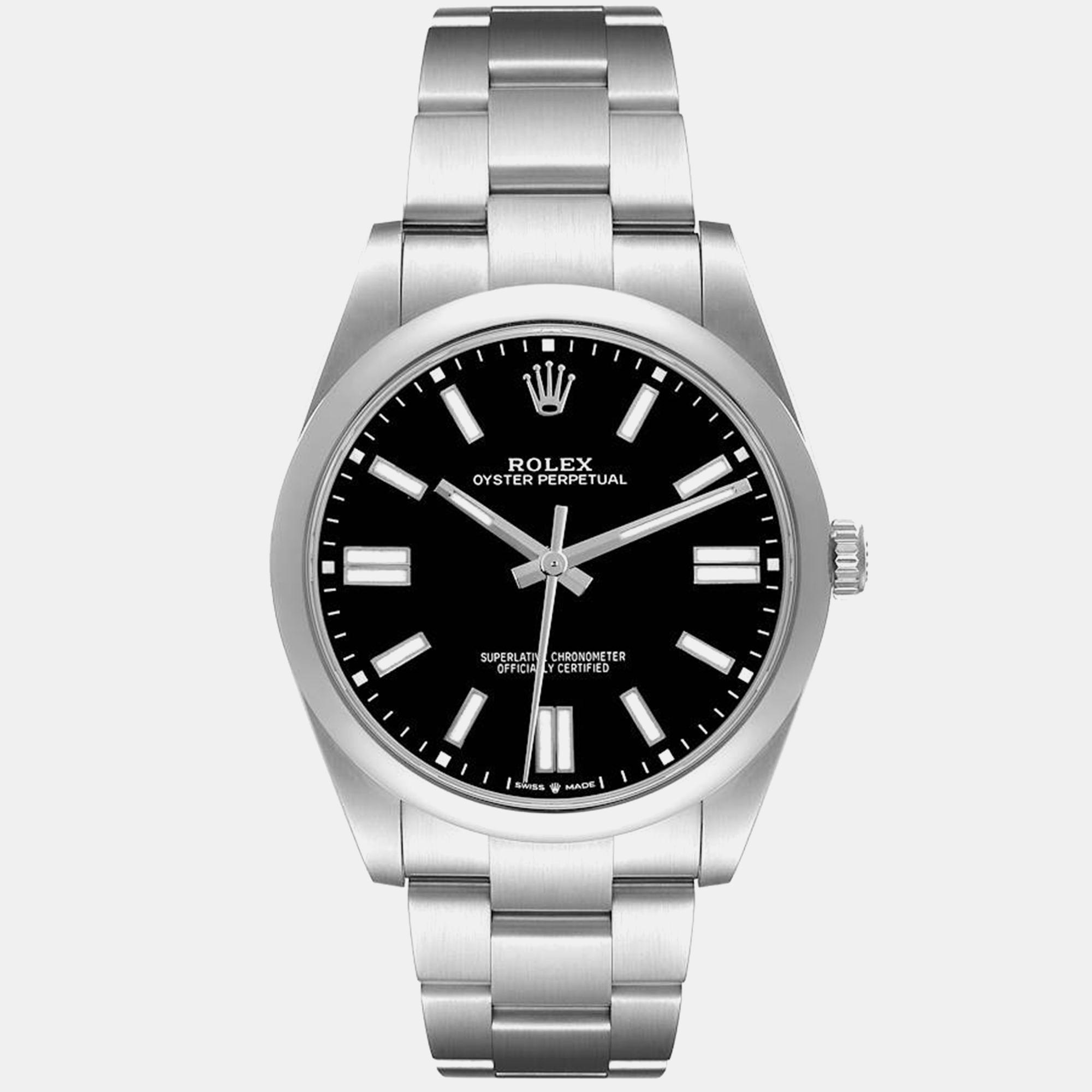 

Rolex Oyster Perpetual  Black Dial Steel Men's Watch 124300