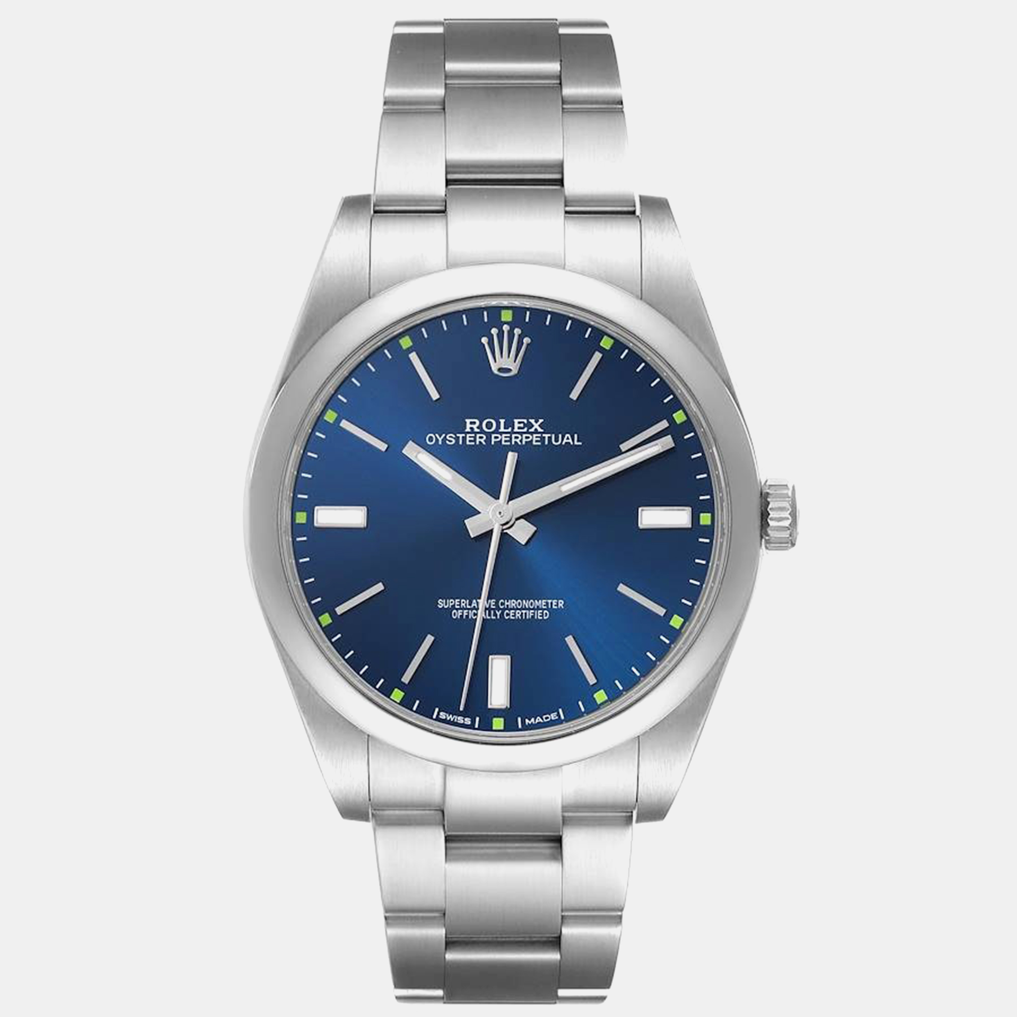 

Rolex Oyster Perpetual Blue Dial Steel Men's Watch 114300 39 mm