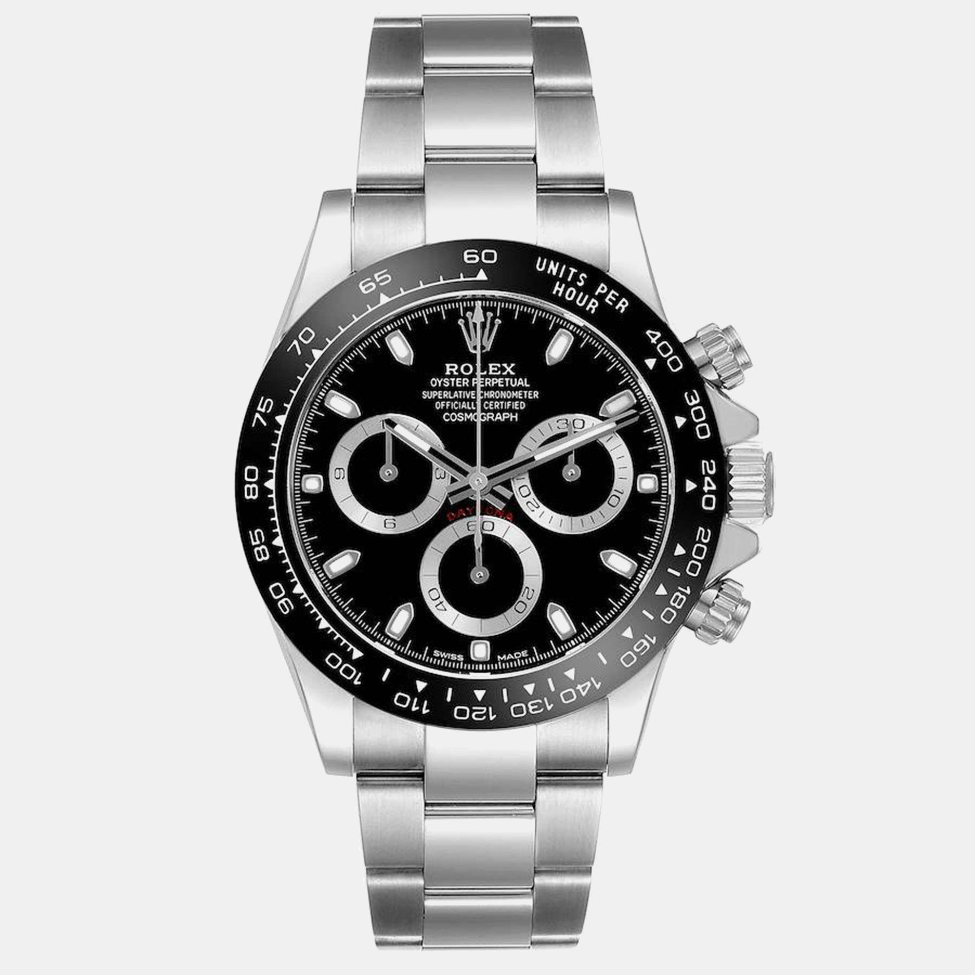 

Rolex Daytona Black Dial Steel Mens Watch 116500