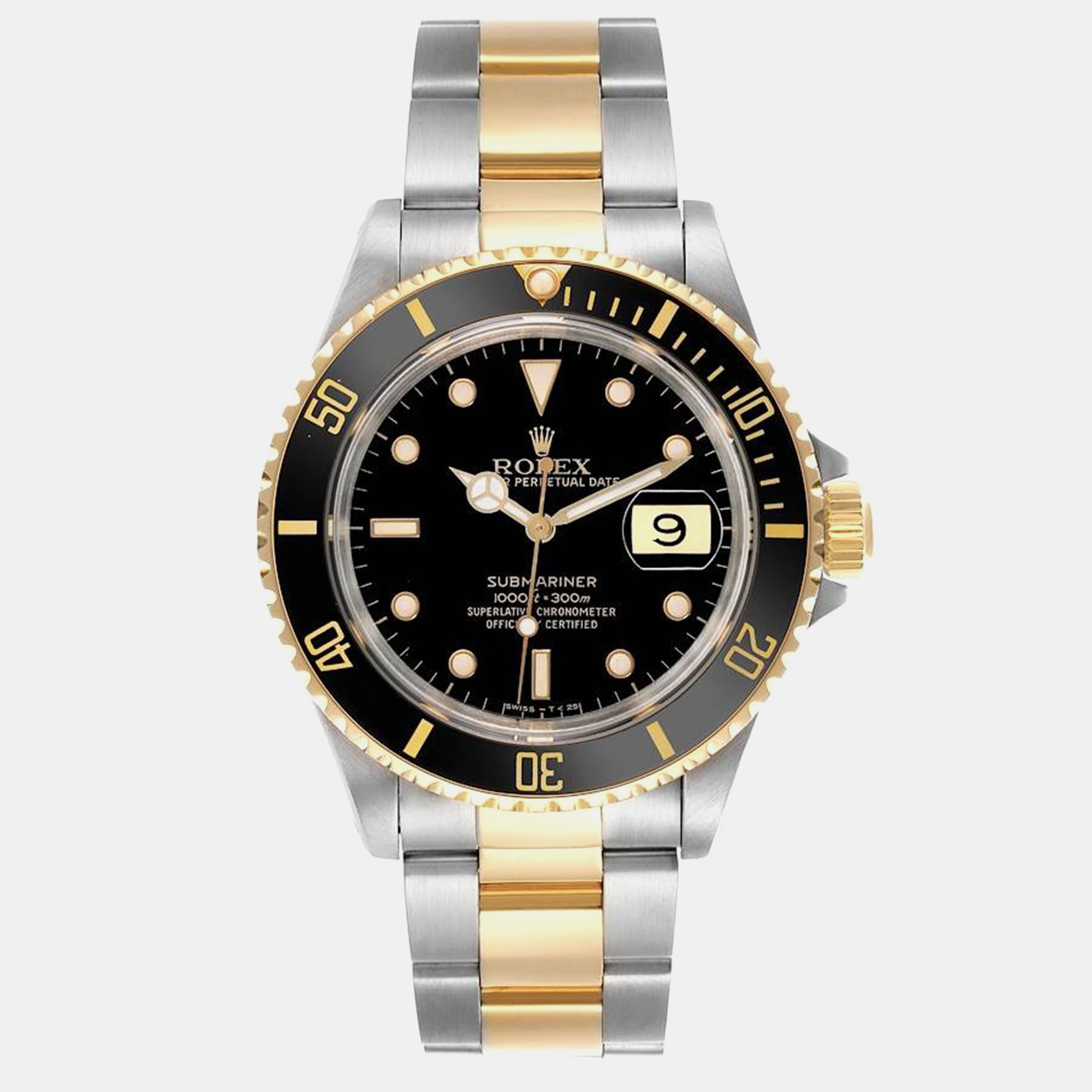 

Rolex Submariner Steel Yellow Gold Black Dial Men's Watch 40.0 mm