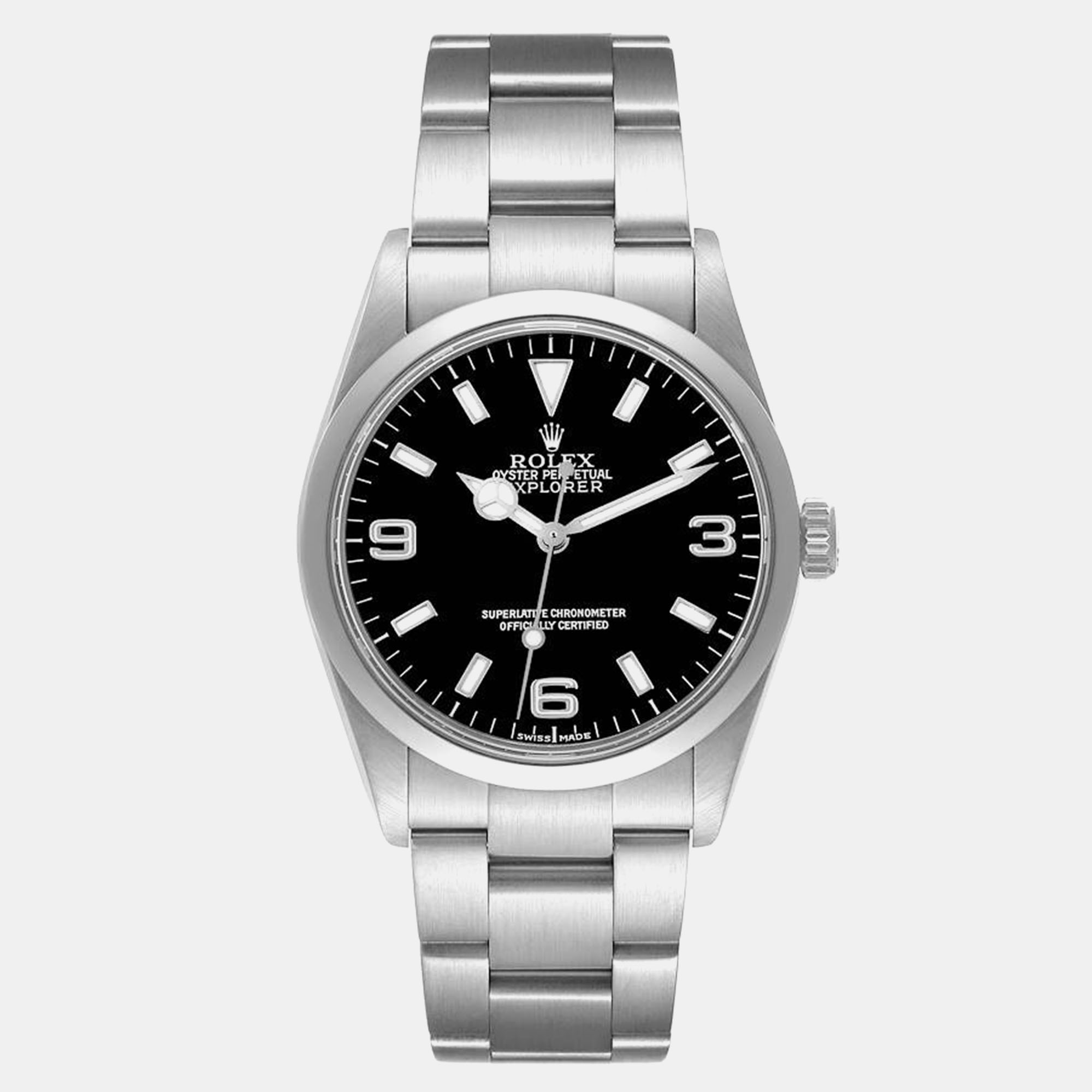 

Rolex Explorer I Black Dial Steel Men's Watch 36.0 mm