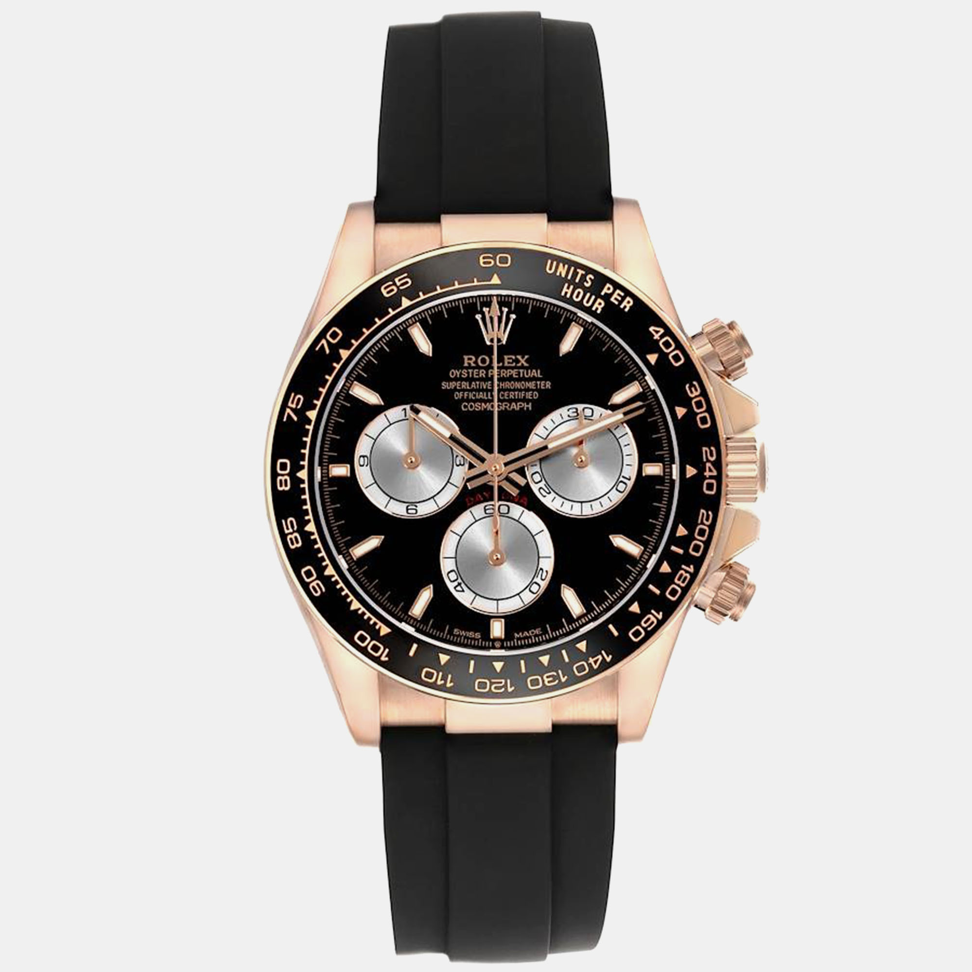 

Rolex Daytona Oysterflex Rose Gold Black Dial Mens Watch 126515