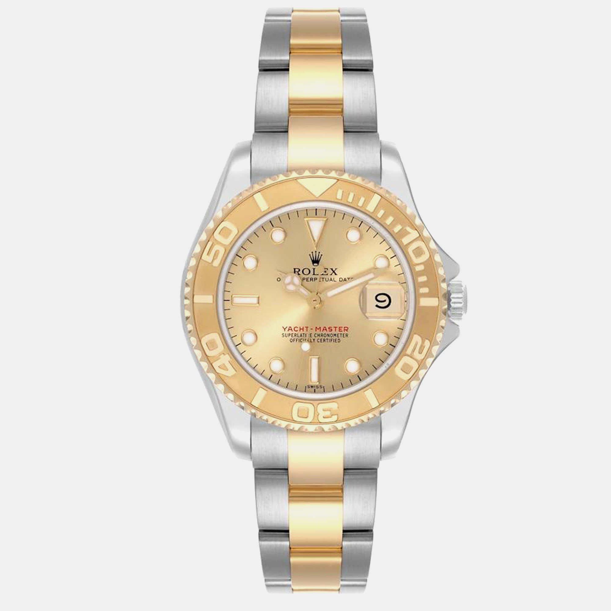 

Rolex Yachtmaster 35 Midsize Steel Yellow Gold Mens Watch 68623