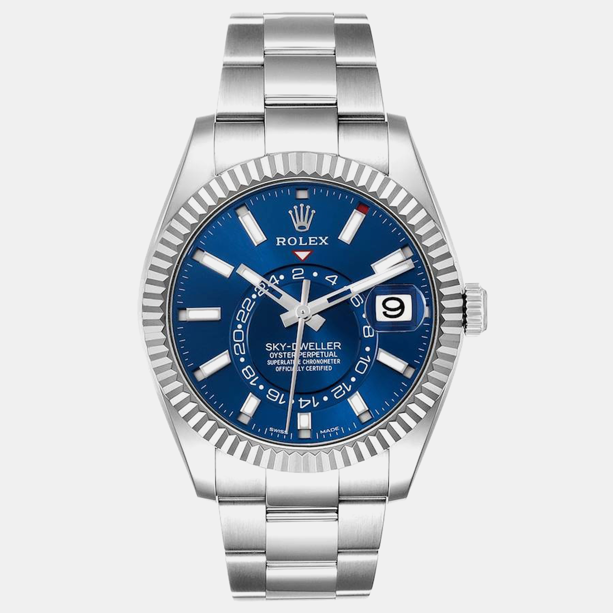 

Rolex Sky-Dweller Blue Dial Steel White Gold Men's Watch 42.0 mm