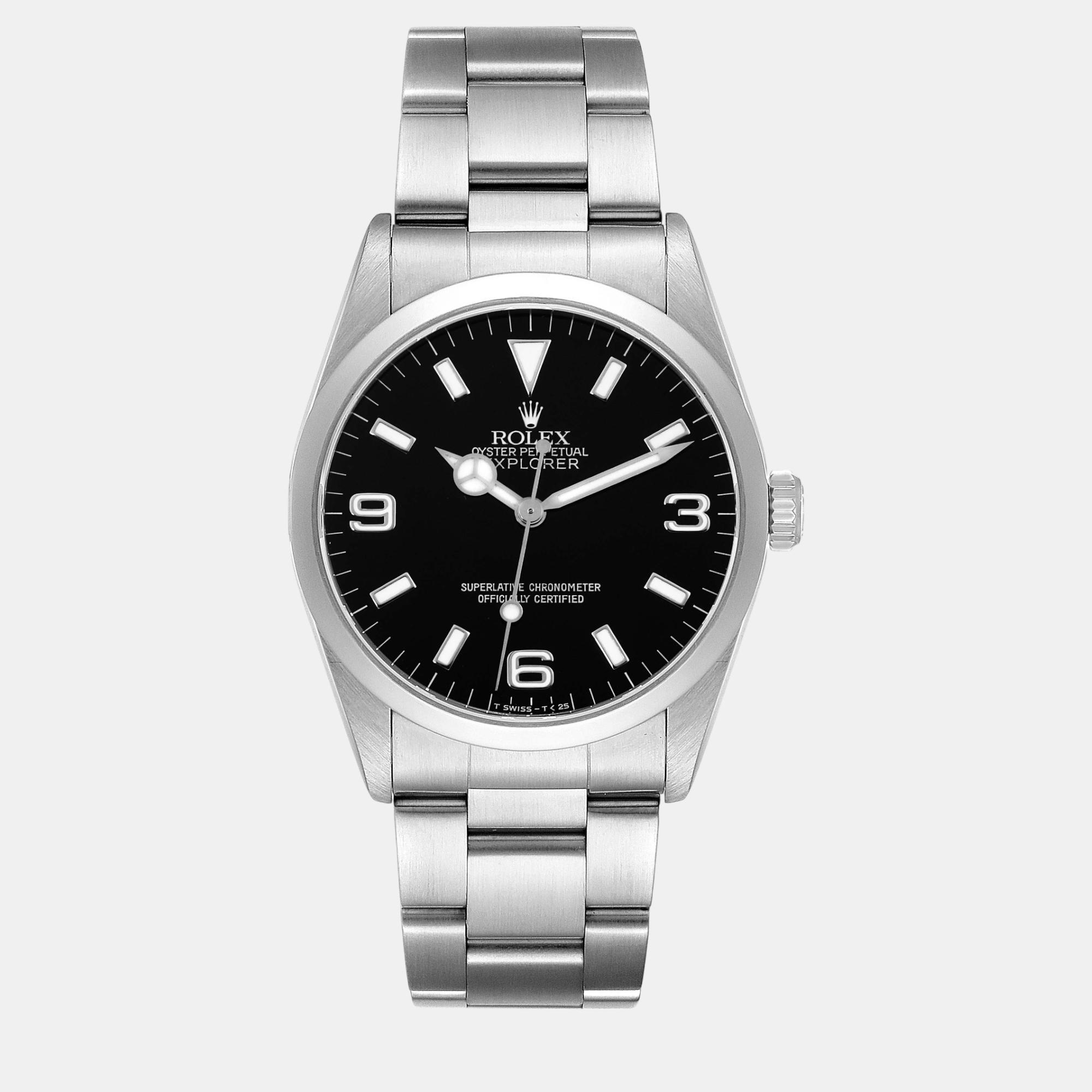 

Rolex Explorer I Black Dial Steel Men's Watch 36.0 mm