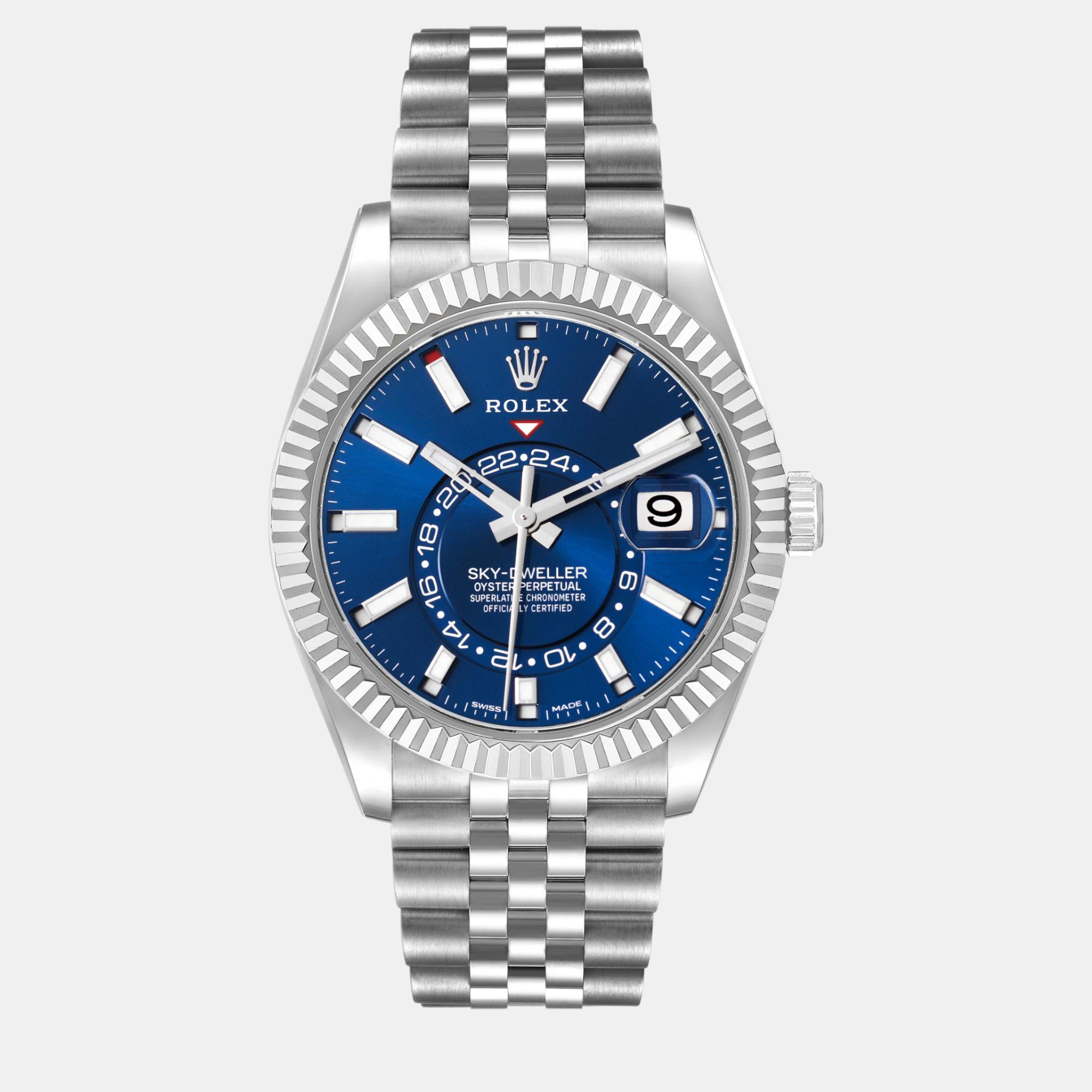 

Rolex Sky-Dweller Blue Dial Steel White Gold Men's Watch 42.0 mm