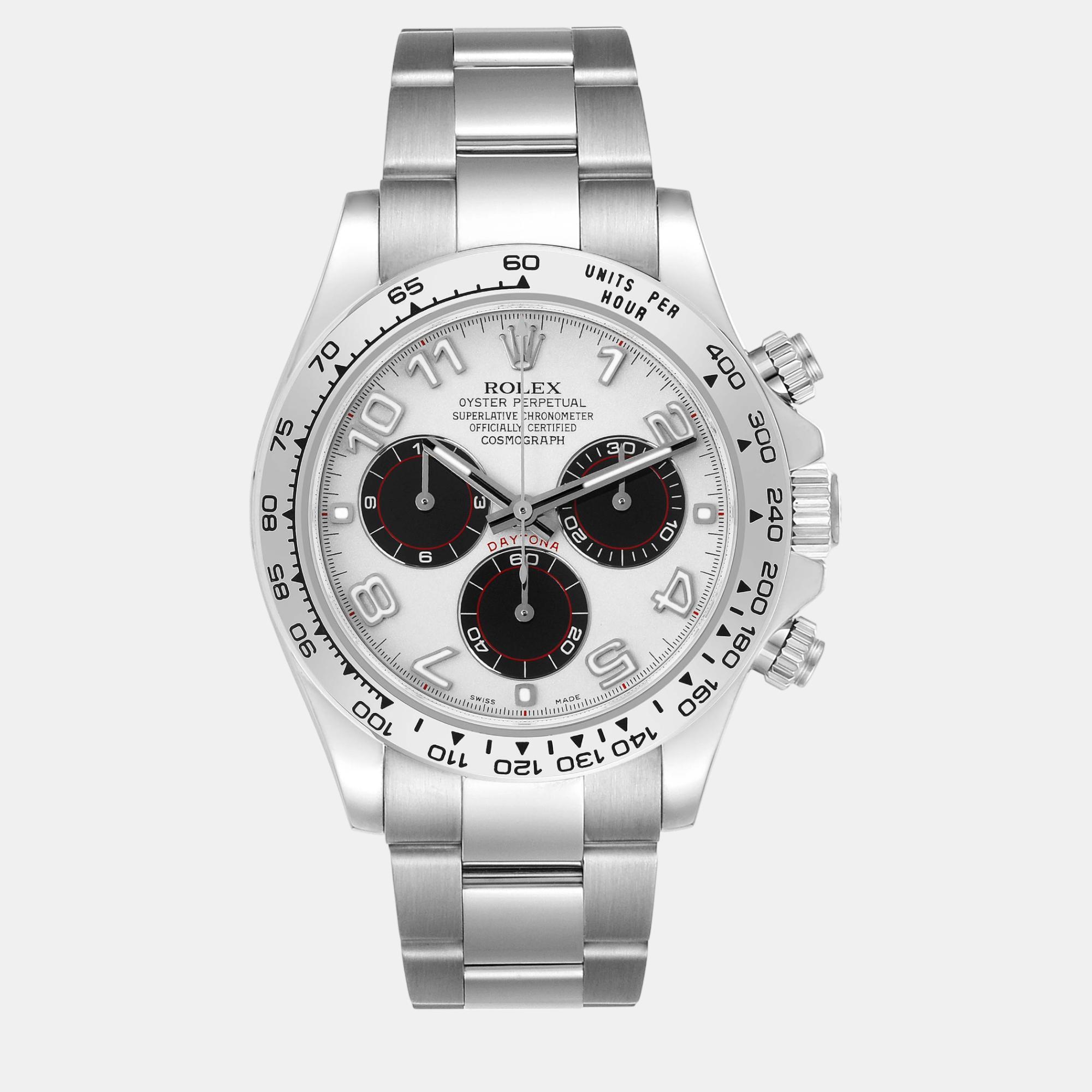 

Rolex Daytona White Gold Silver Dial Men's Watch 40.0 mm