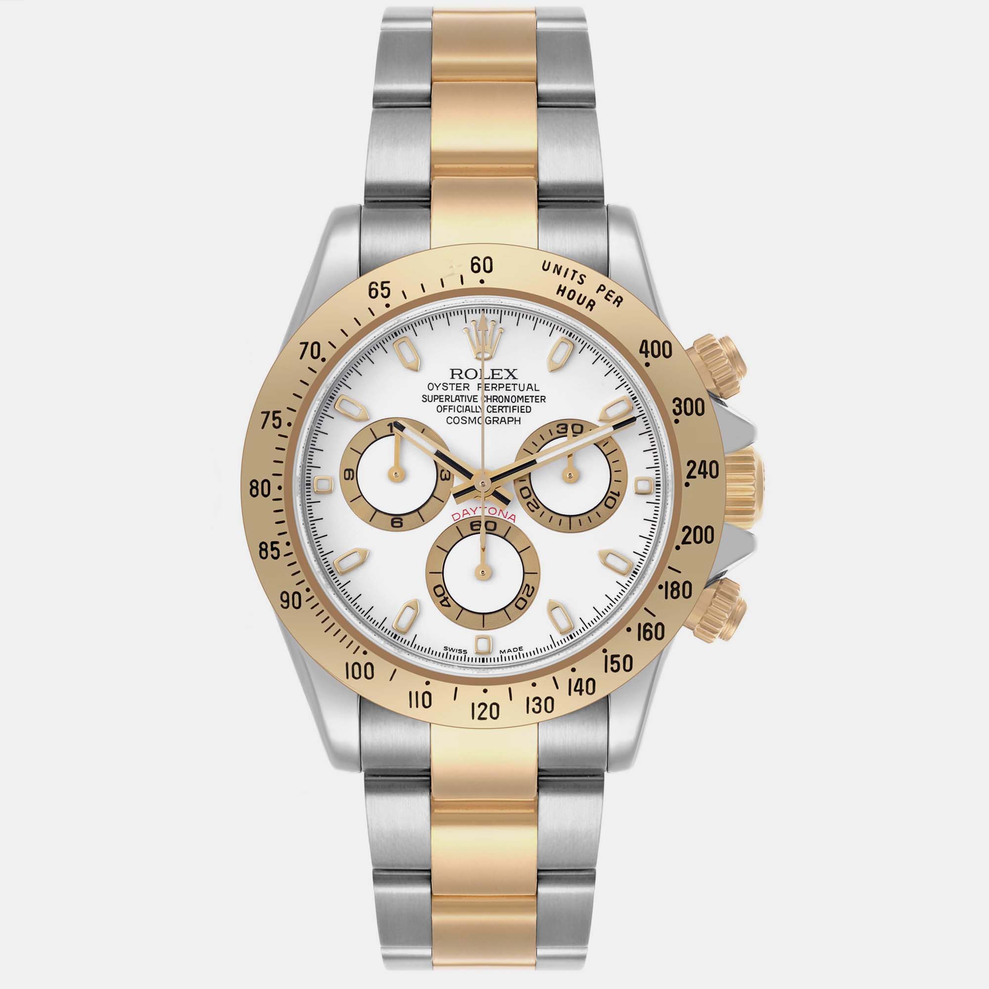 

Rolex Daytona Steel Yellow Gold White Dial Men's Watch 40.0 mm