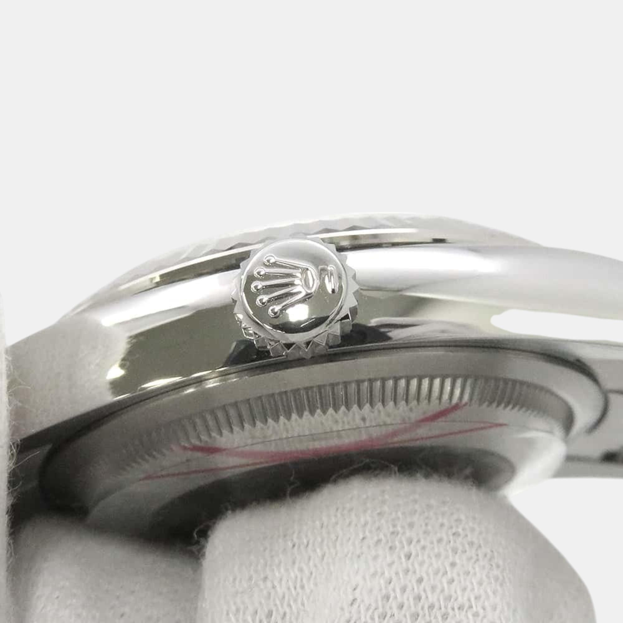 Rolex MOP Diamond 18K White Gold Stainless Steel Datejust 126234NG Automatic Men`s Wristwatch 36 mm 